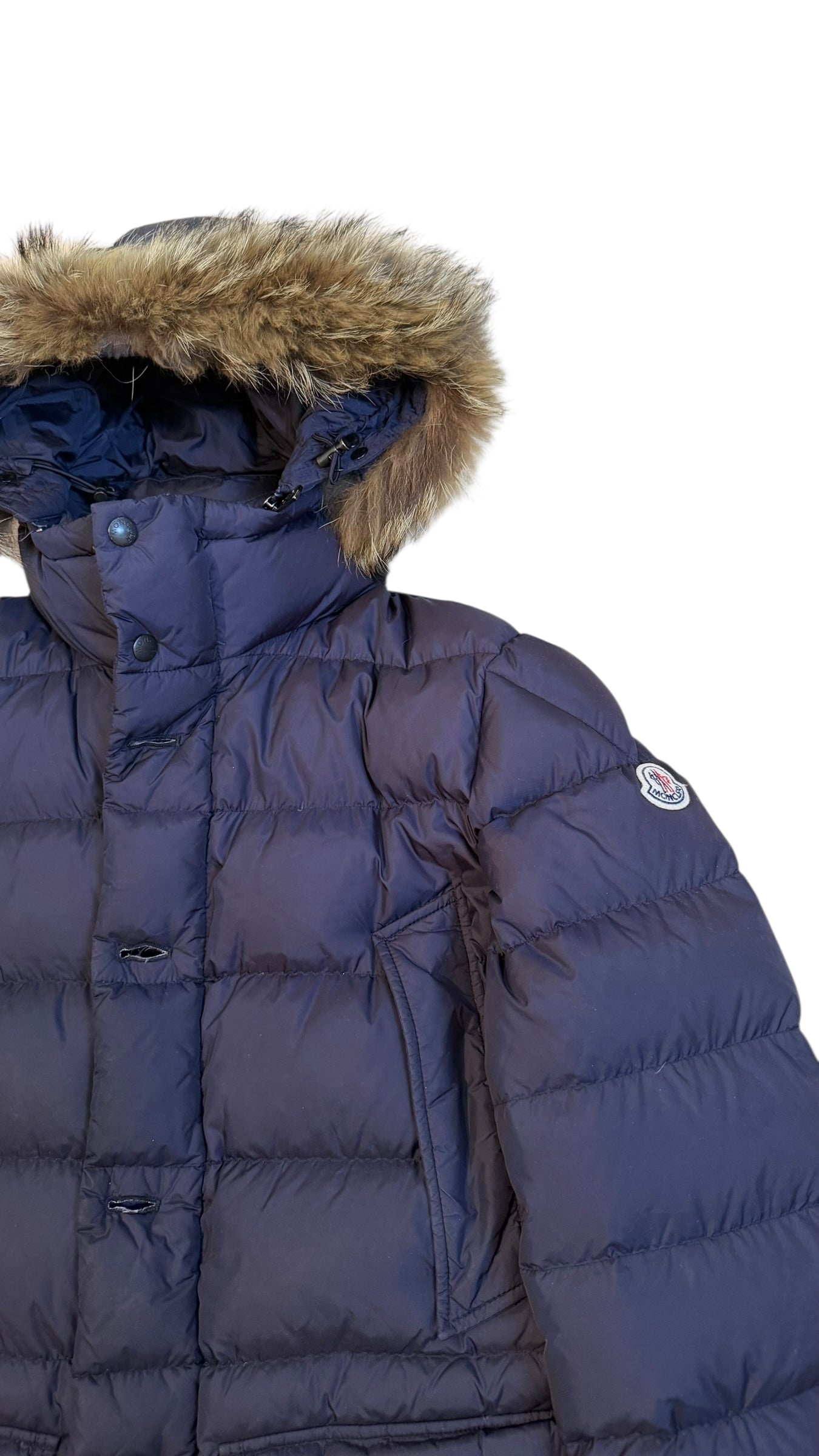 Moncler Cluny Parka Navy Blue