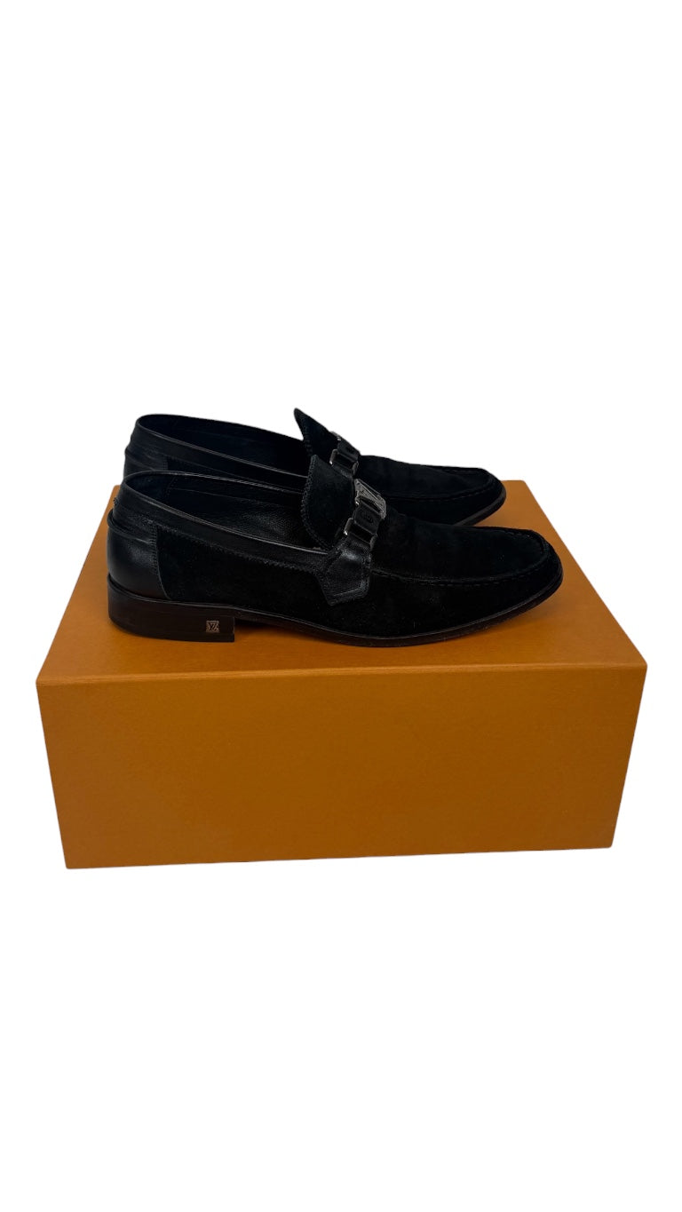 Louis Vuitton Dress Shoes Black Mocka / 42