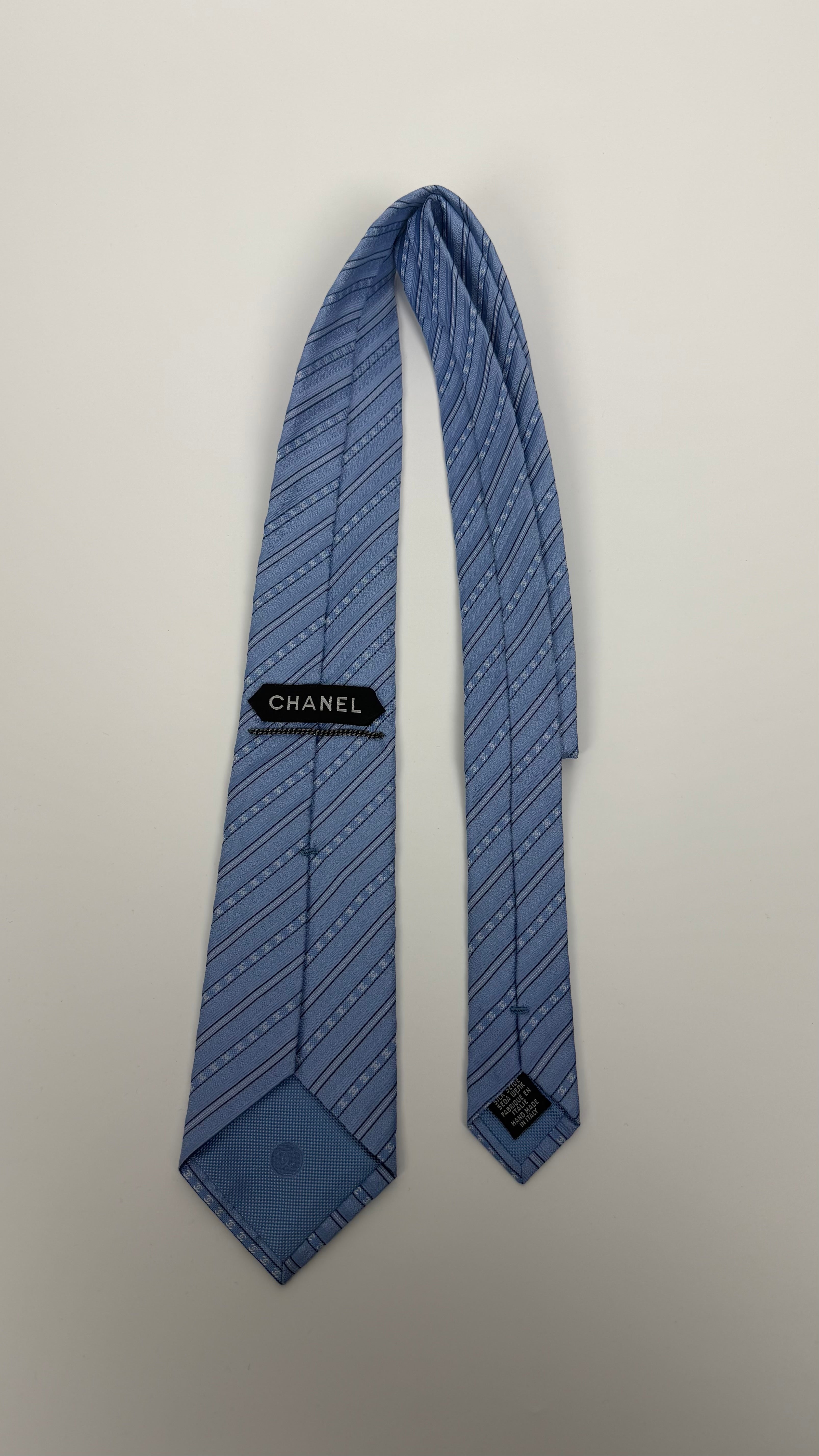Chanel Tie Men (Baby Blue Monogram)