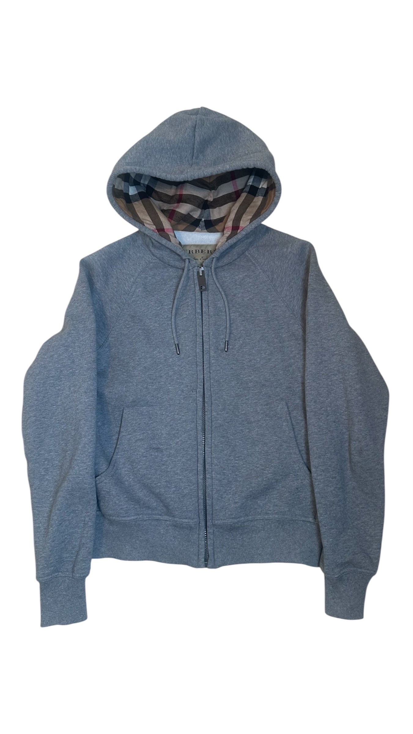 Burberry Zip Hoodie Grey
