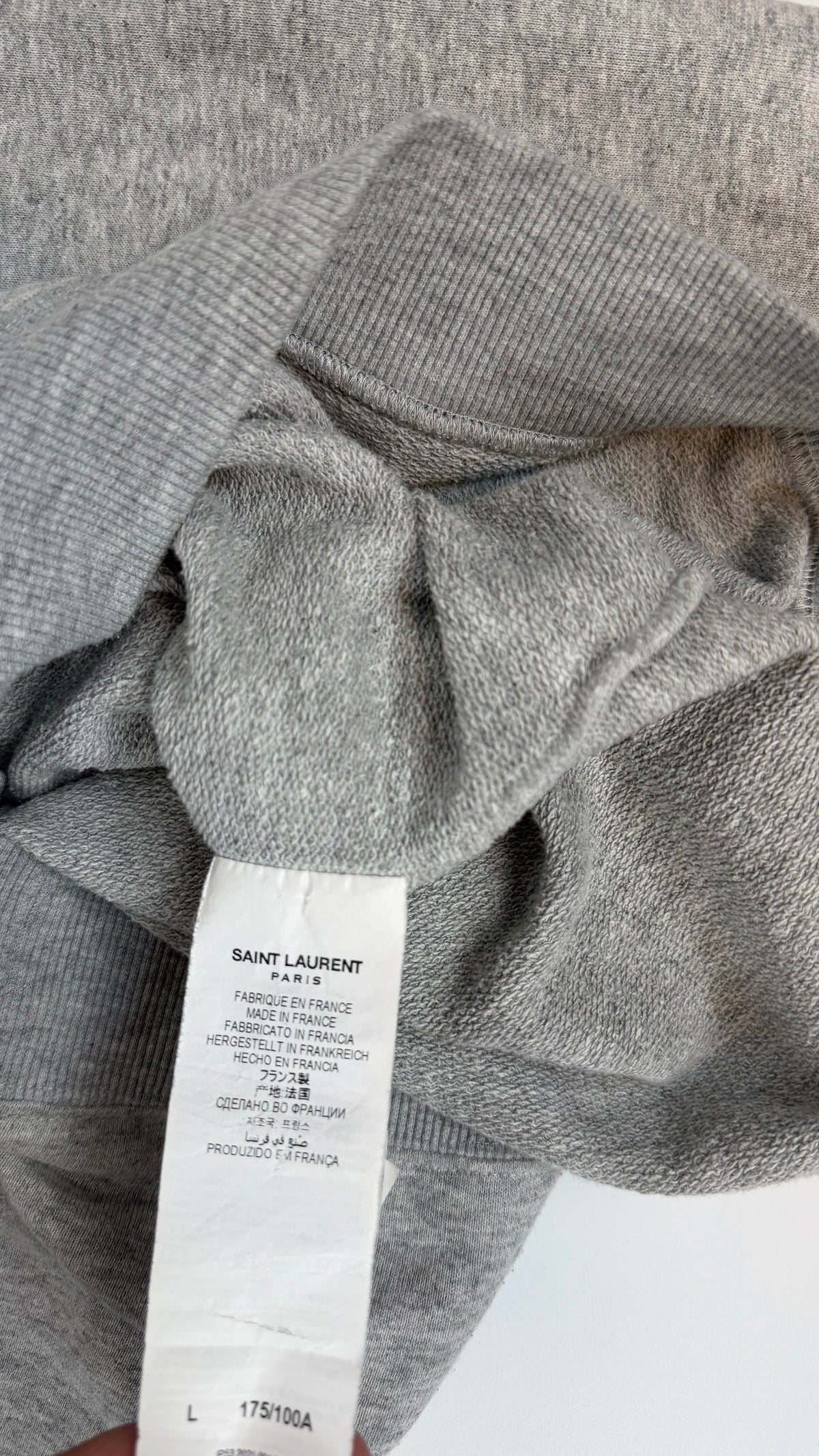 Saint Laurent Hoodie Grey / L