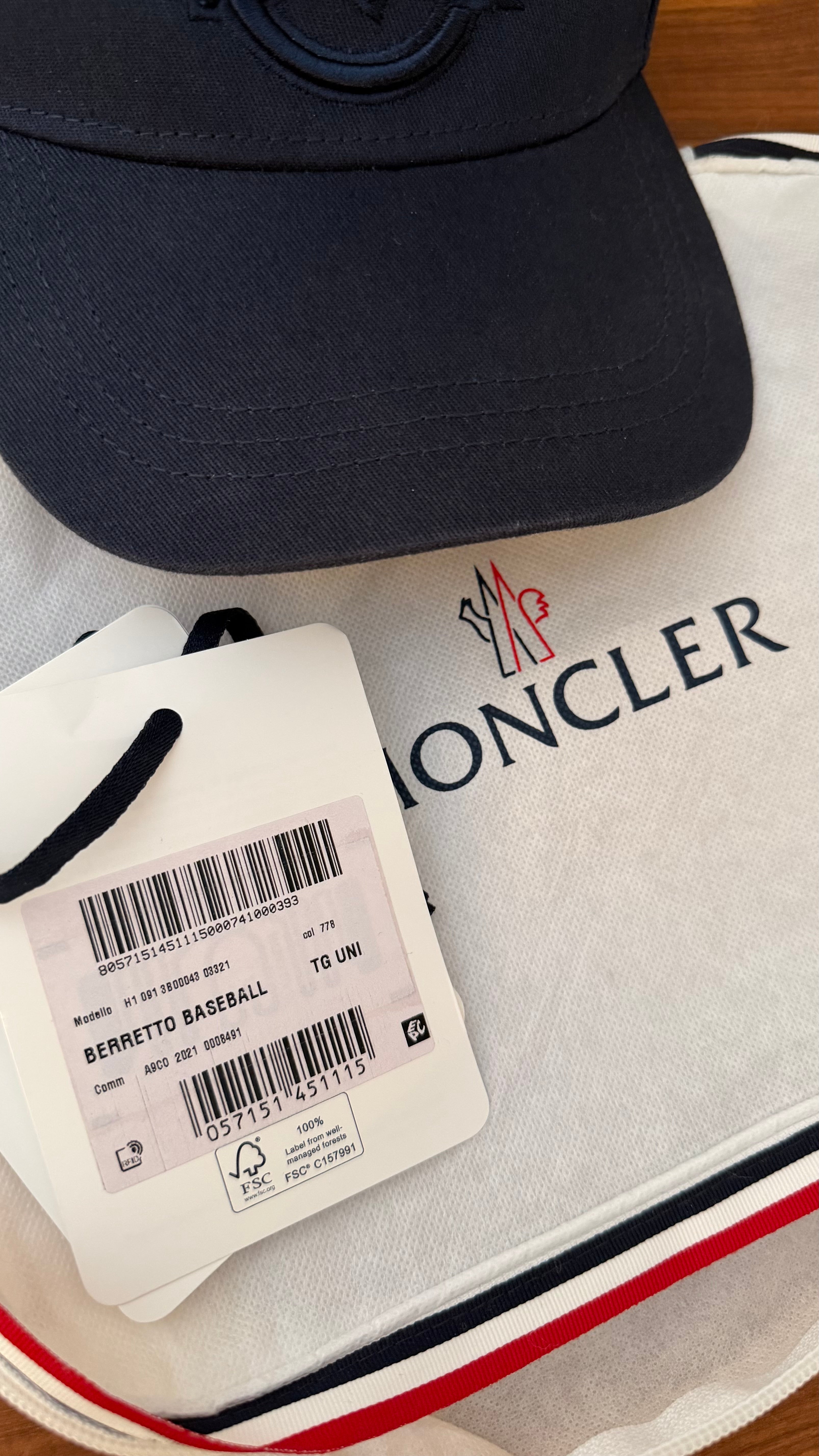 Moncler Berretto Baseball Cap