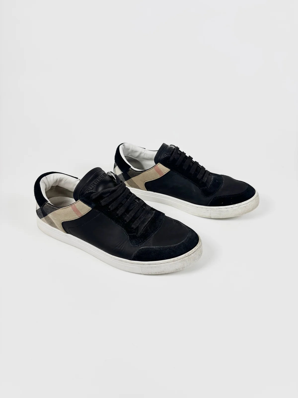 Burberry Checked Monogram Sneakers Black / 43