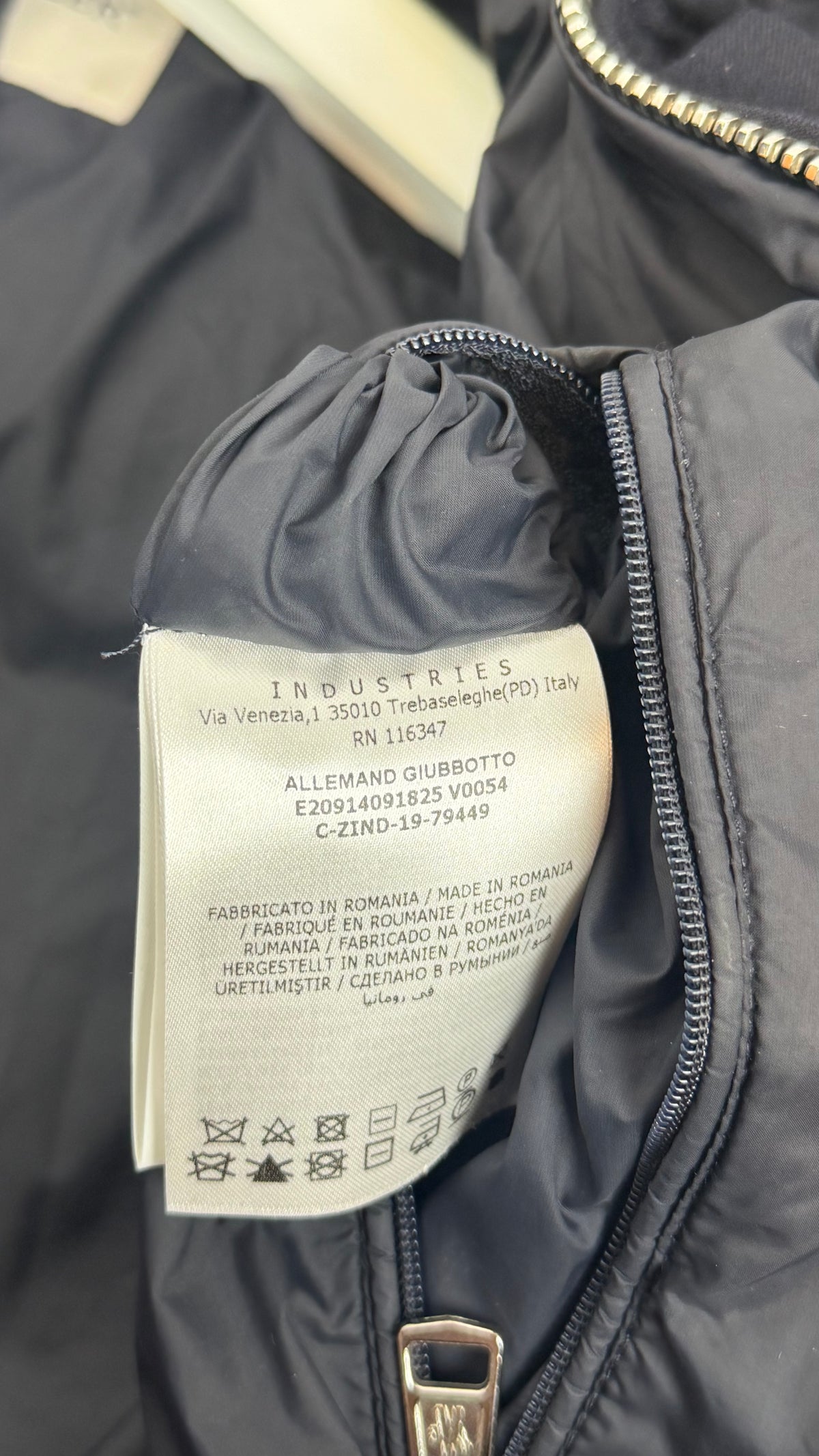 Moncler Maya Fur Jacket Navy Blue / S