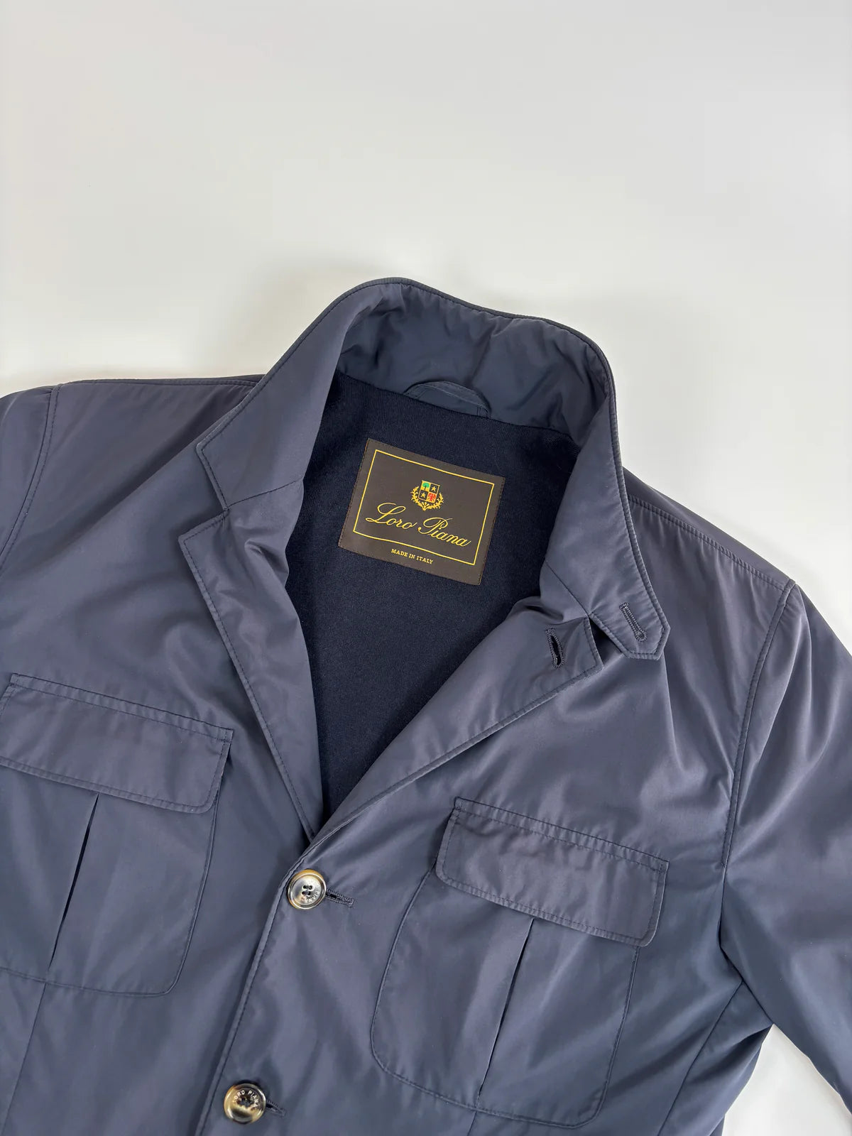 Loro Piana Cashmere Field Jacket Navy (M)