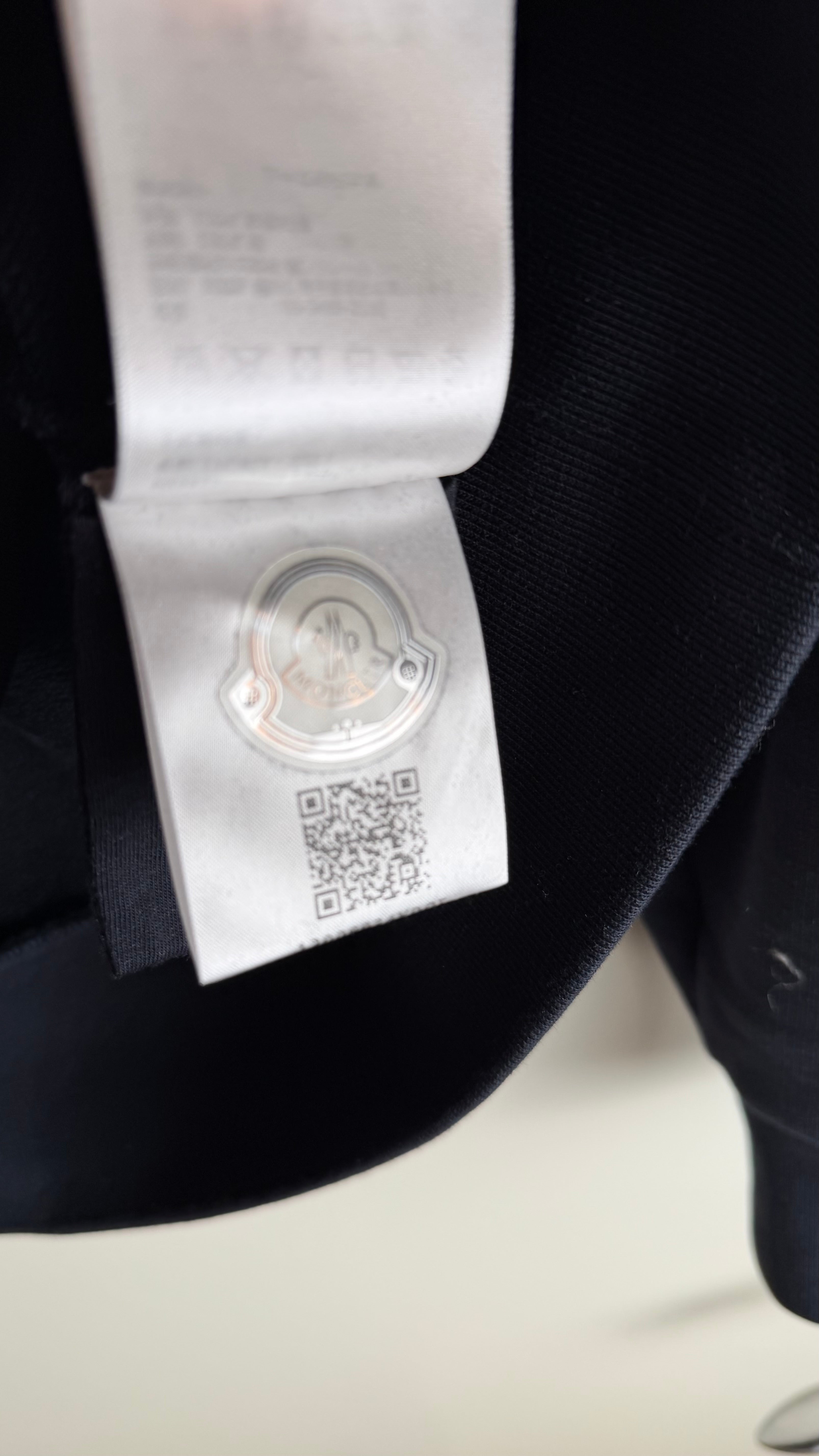 Moncler Logo Hoodie Navy
