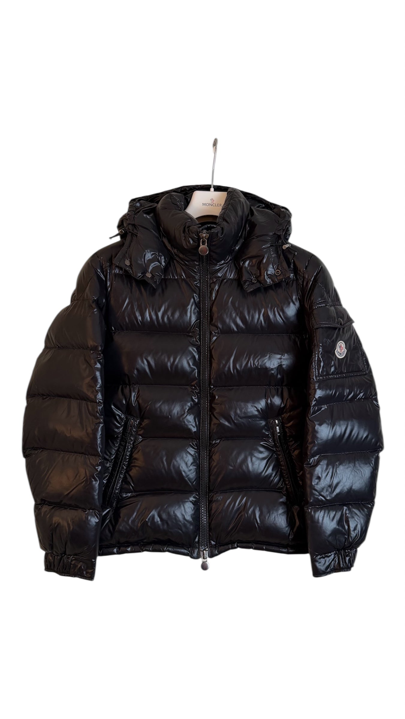 【美品】MONCLER MAYAブラック サイズ3 Moncler Maya Zip-Up Jacket Size 3 | eBay