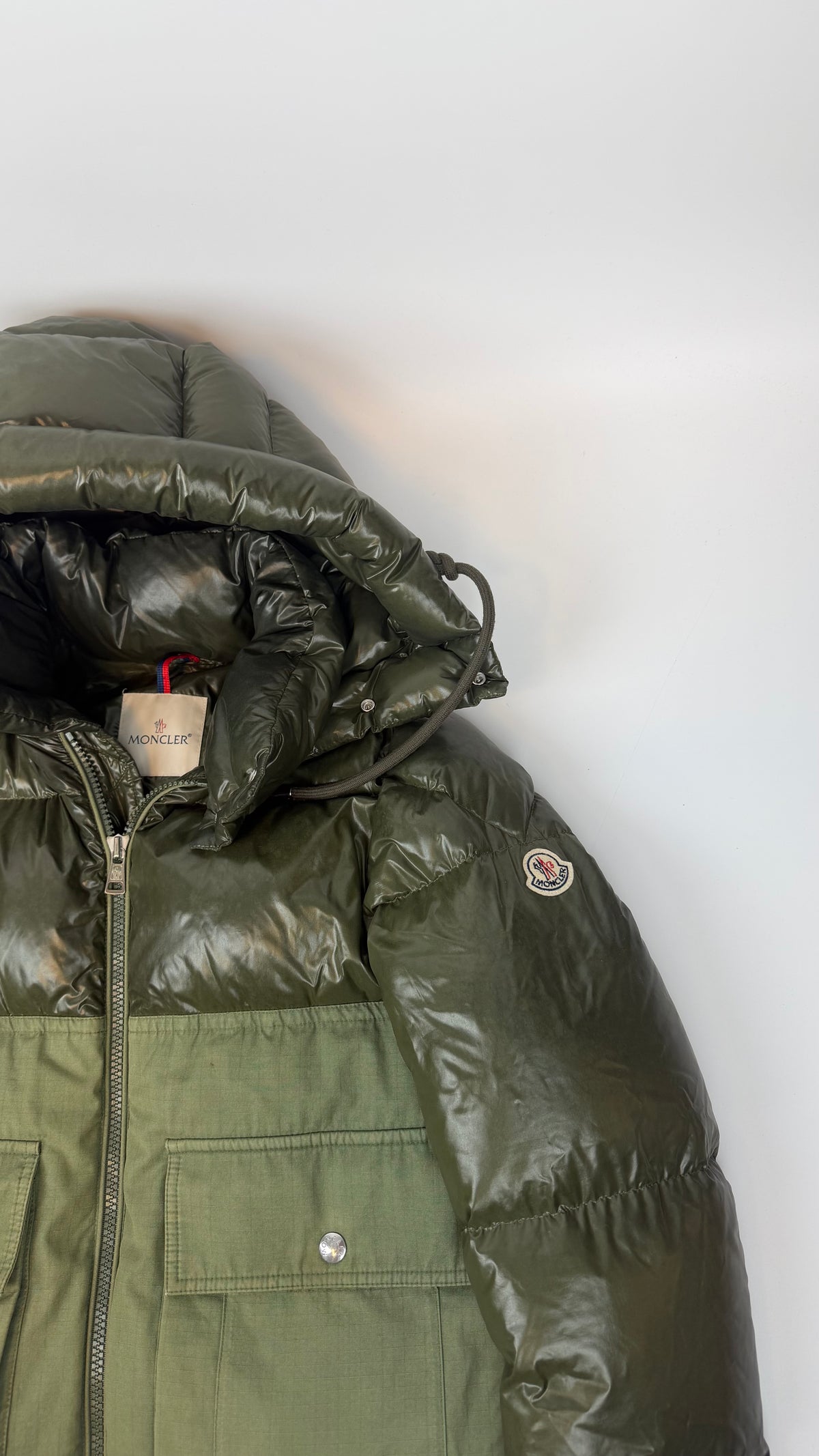 Moncler Hooded Jacket Khaki Green / 2