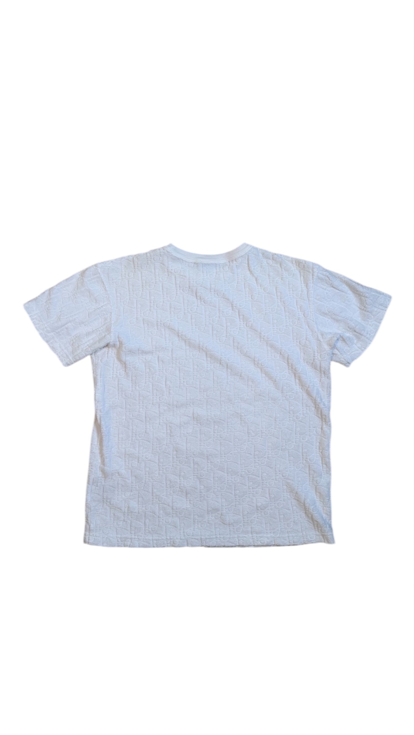 Dior Oblique Towel Tee Whithe