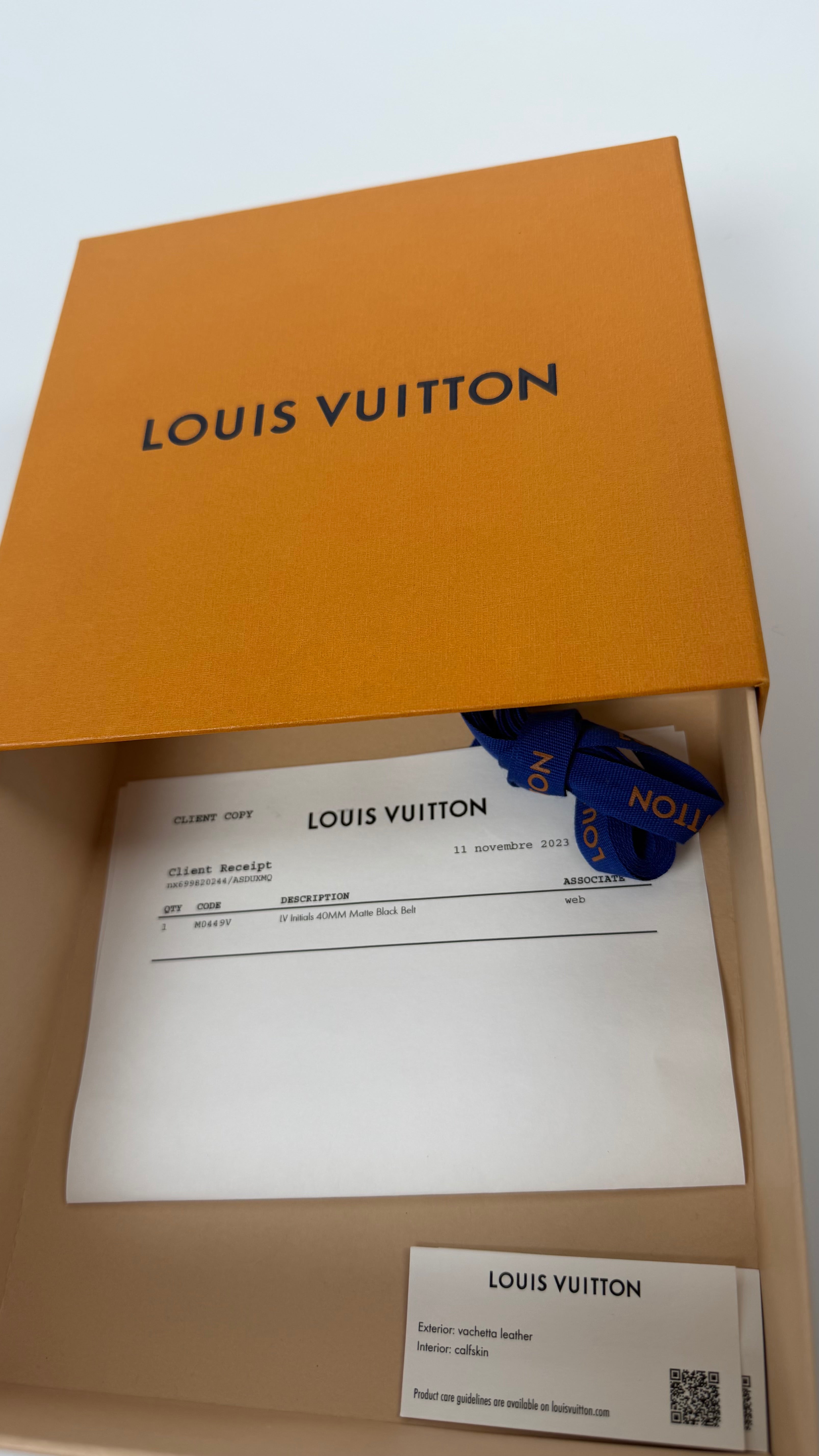 Louis Vuitton Eclipse Monogram Belt (85 cm)