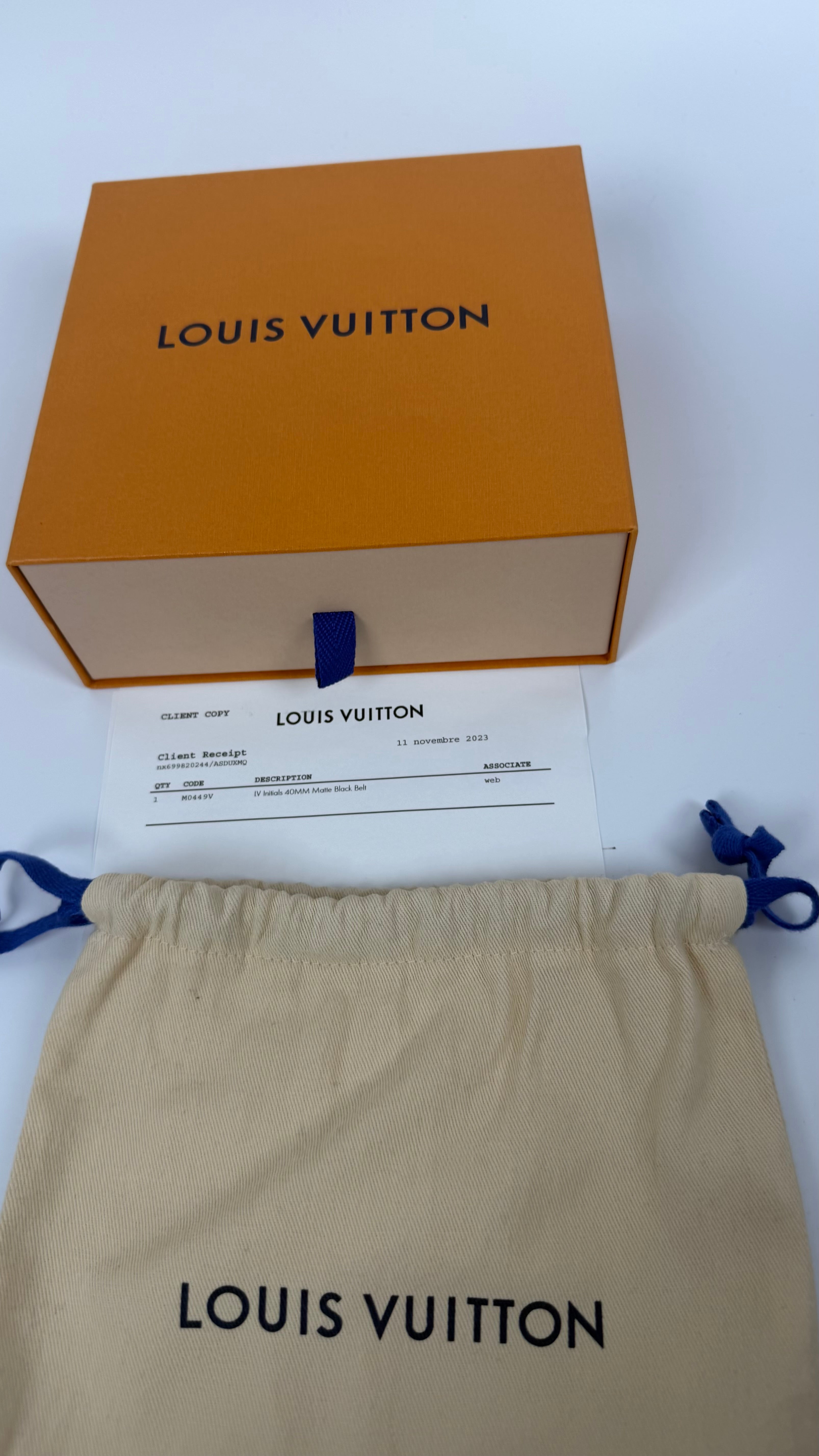 Louis Vuitton Eclipse Monogram Belt (85 cm)