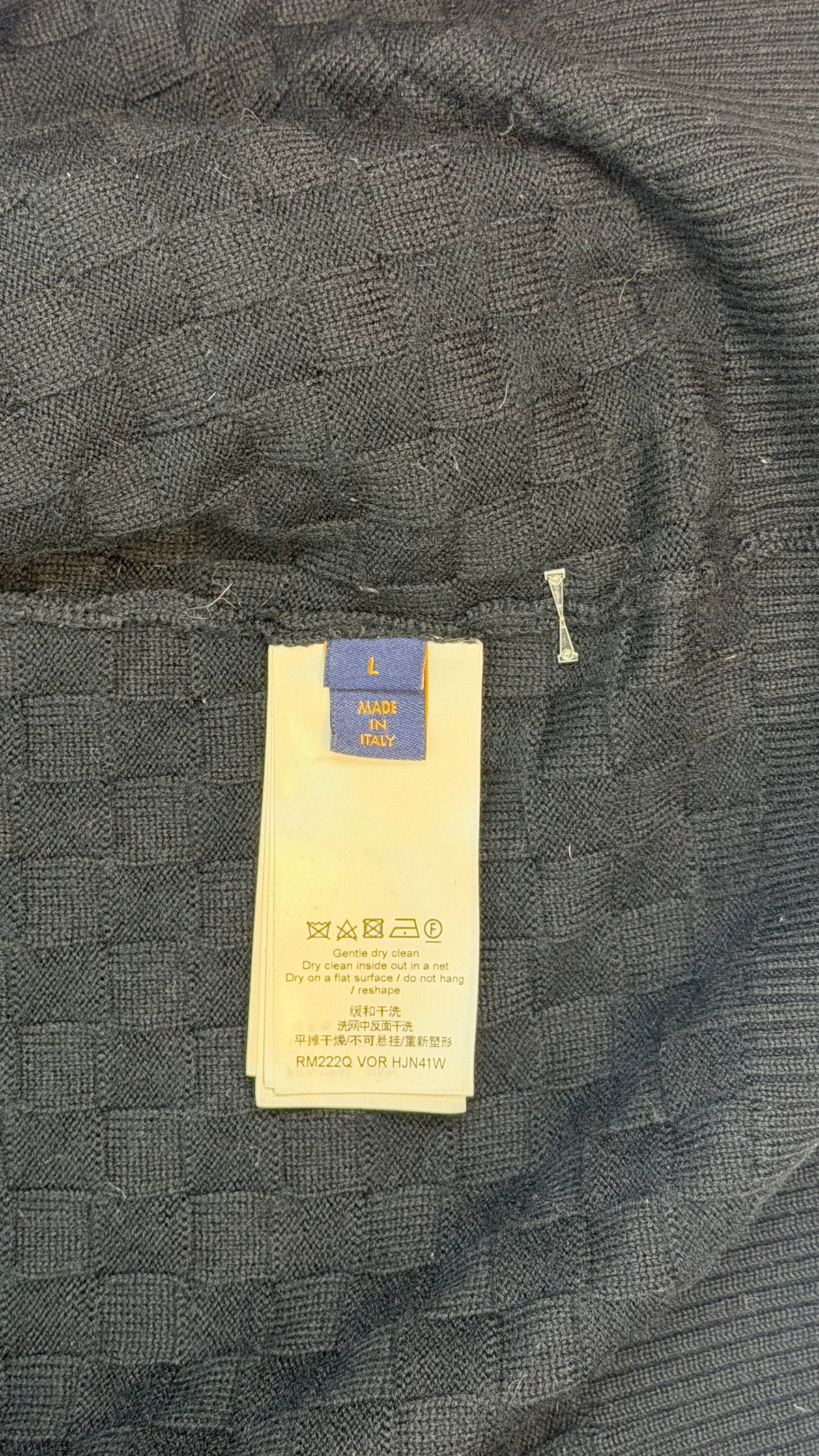 Louis Vuitton Wool Cardigan Black / M