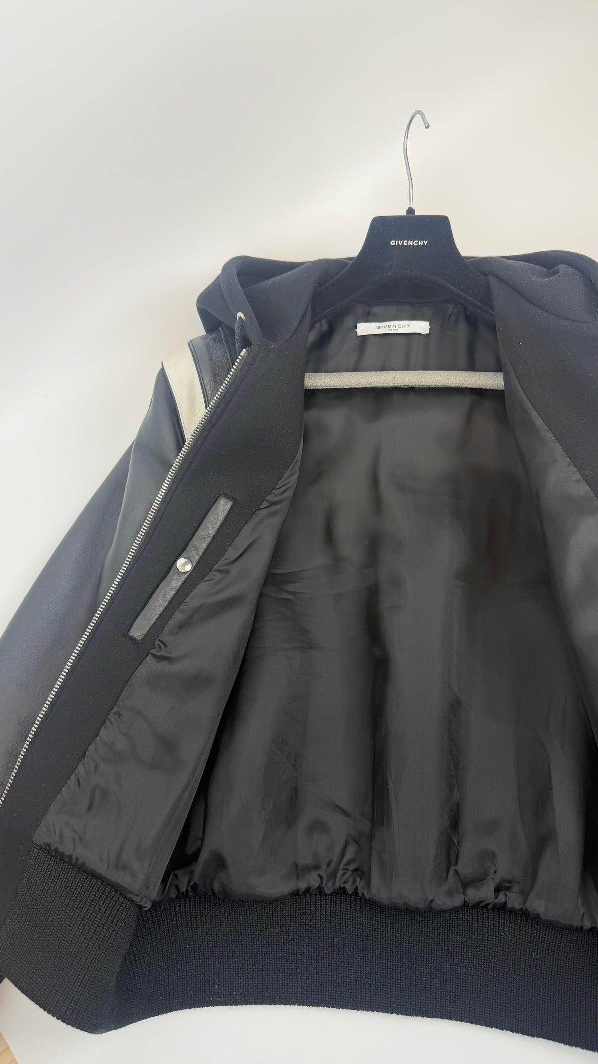 Givenchy Paris Leather Jacket Black / 52