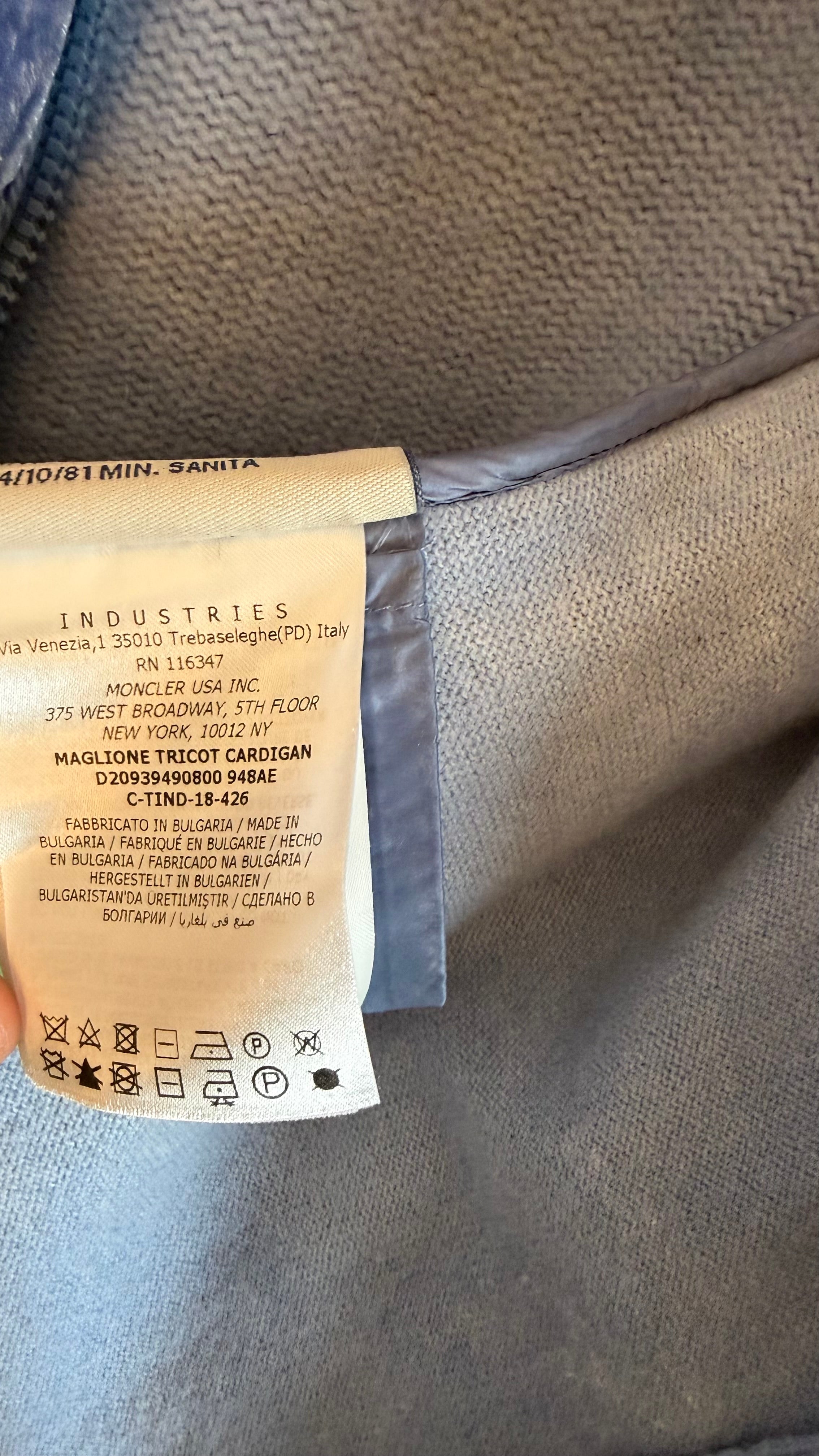 Moncler Cardigan Light Blue
