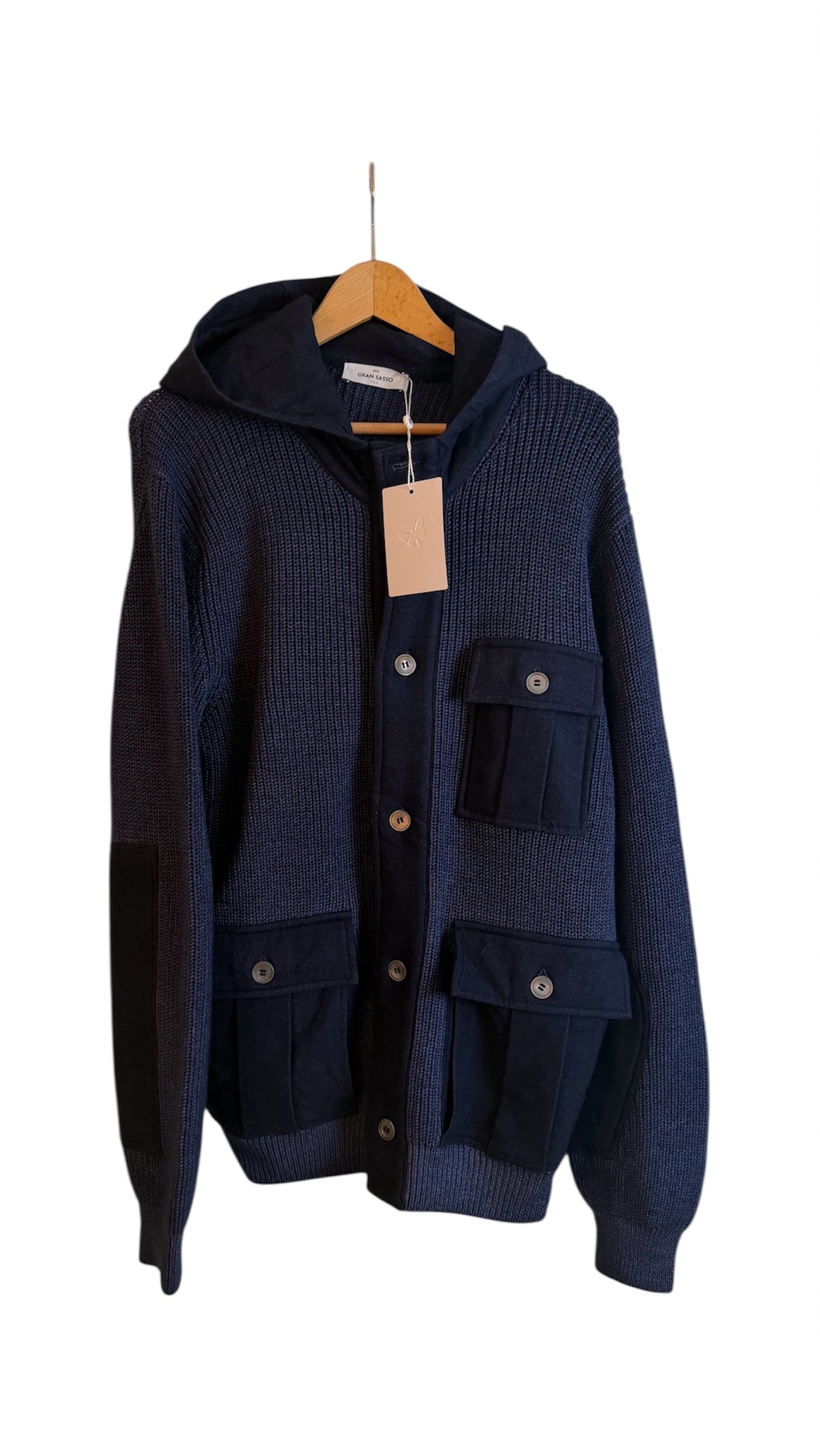 Gran Sasso Cardigan Navy