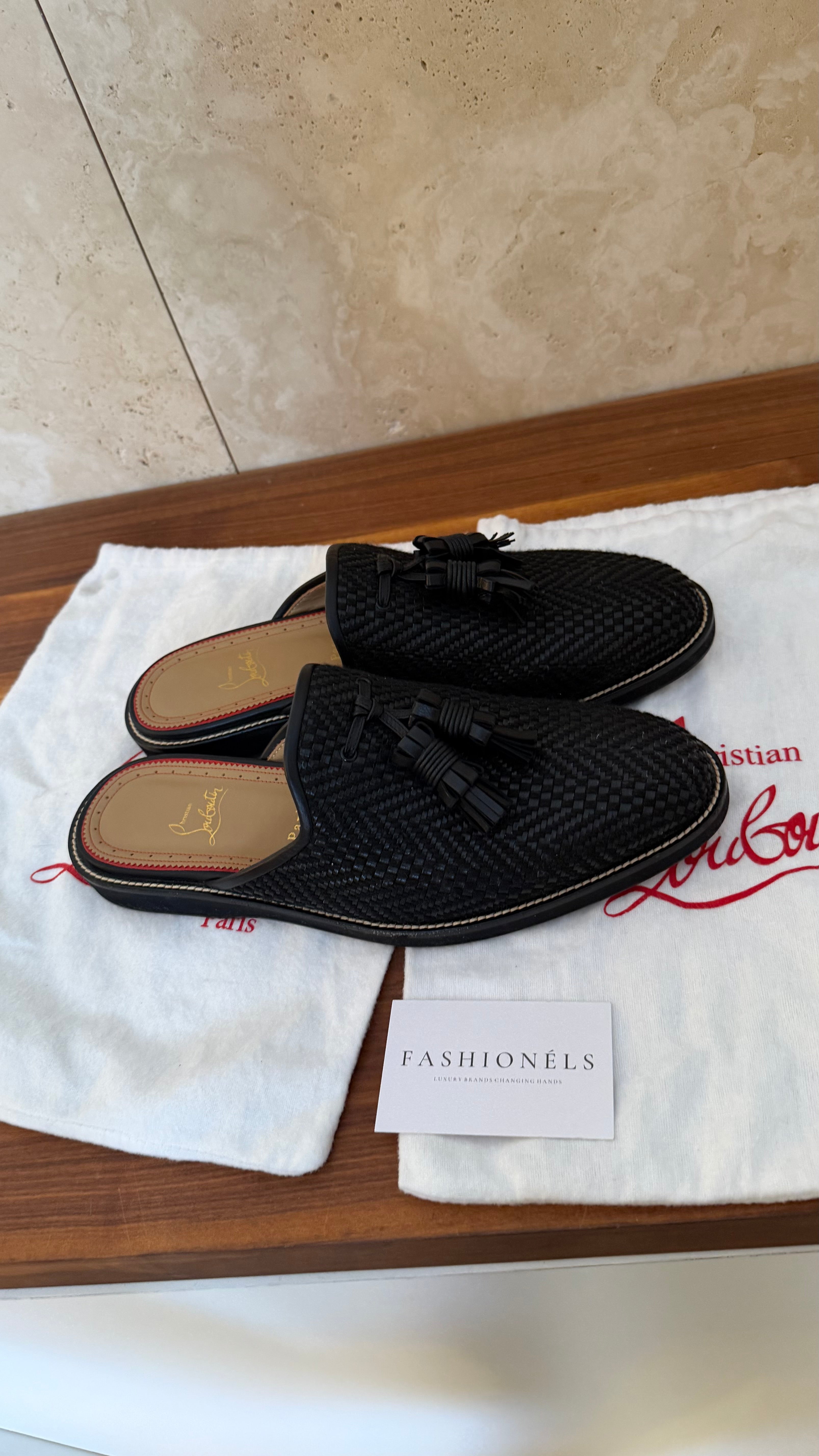 Christian Louboutin Leather Slides