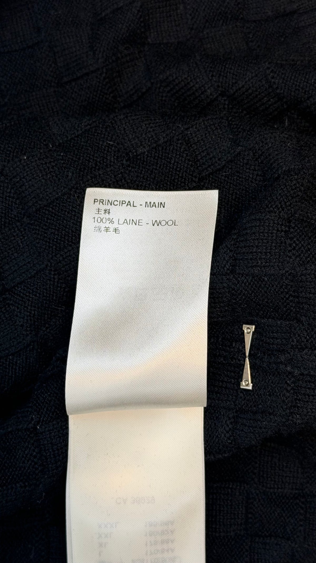 Louis Vuitton Wool Cardigan Black / M