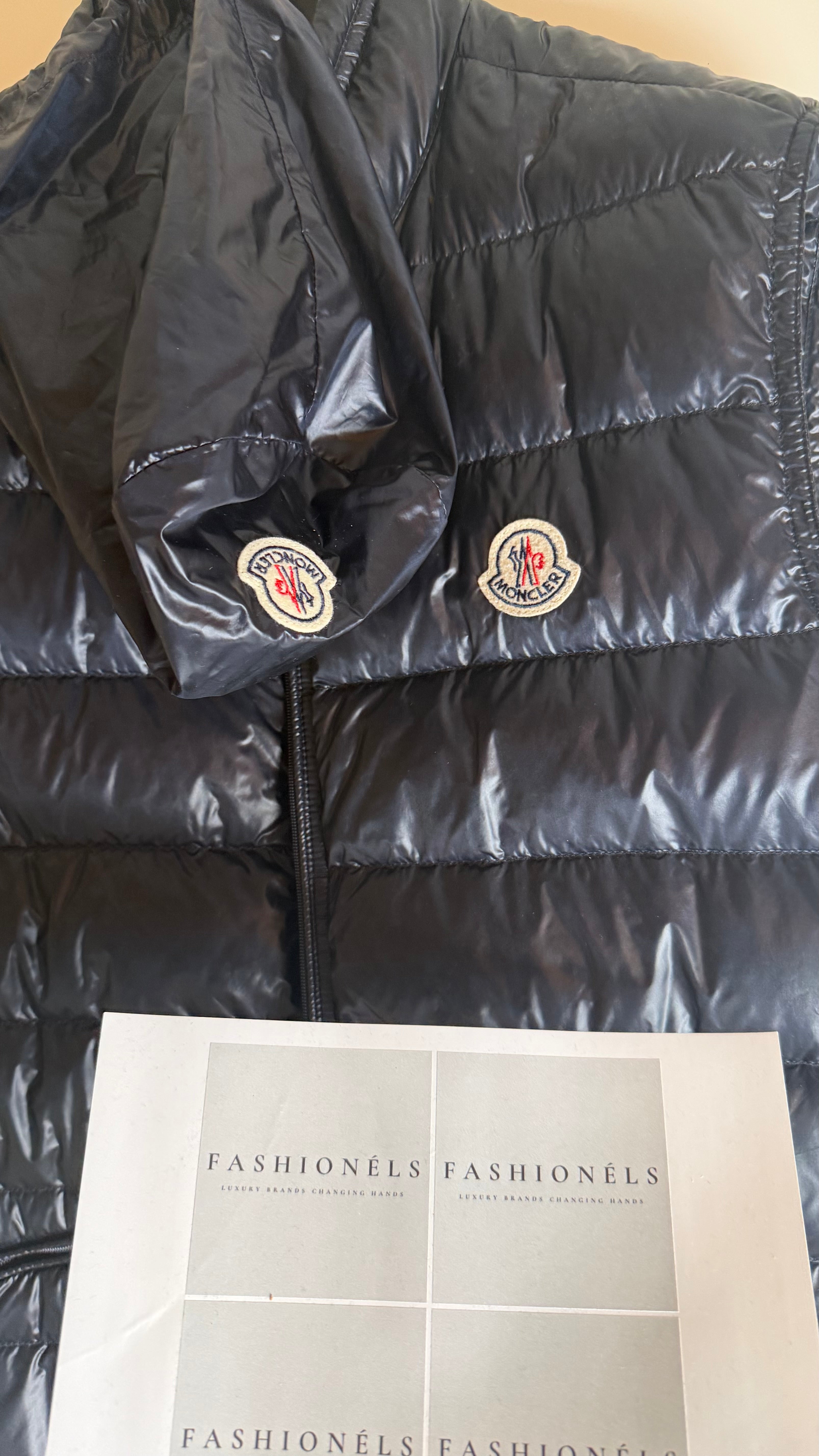 Moncler Gui Vest Navy Blue