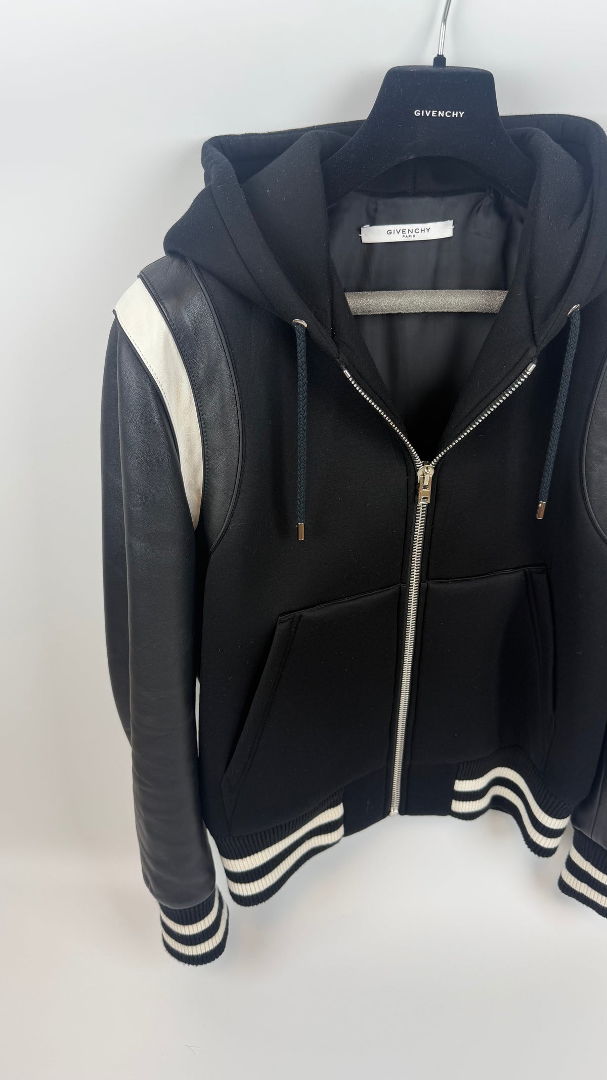 Givenchy Paris Leather Jacket Black / 52