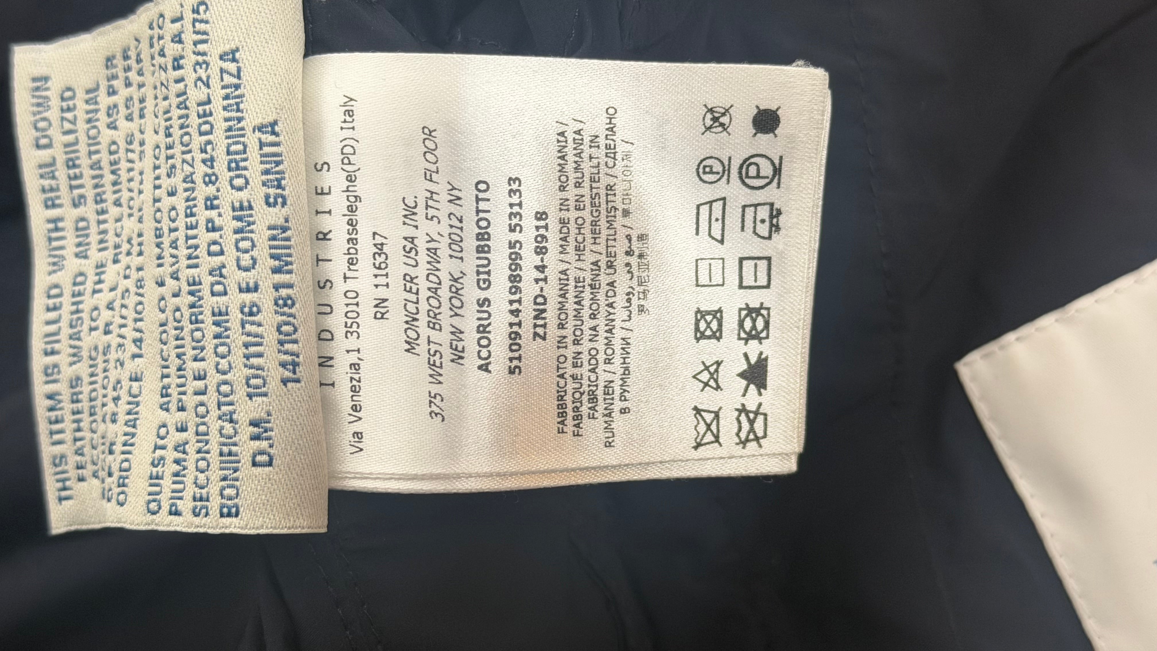 Moncler Acorus Black Label Navy / M
