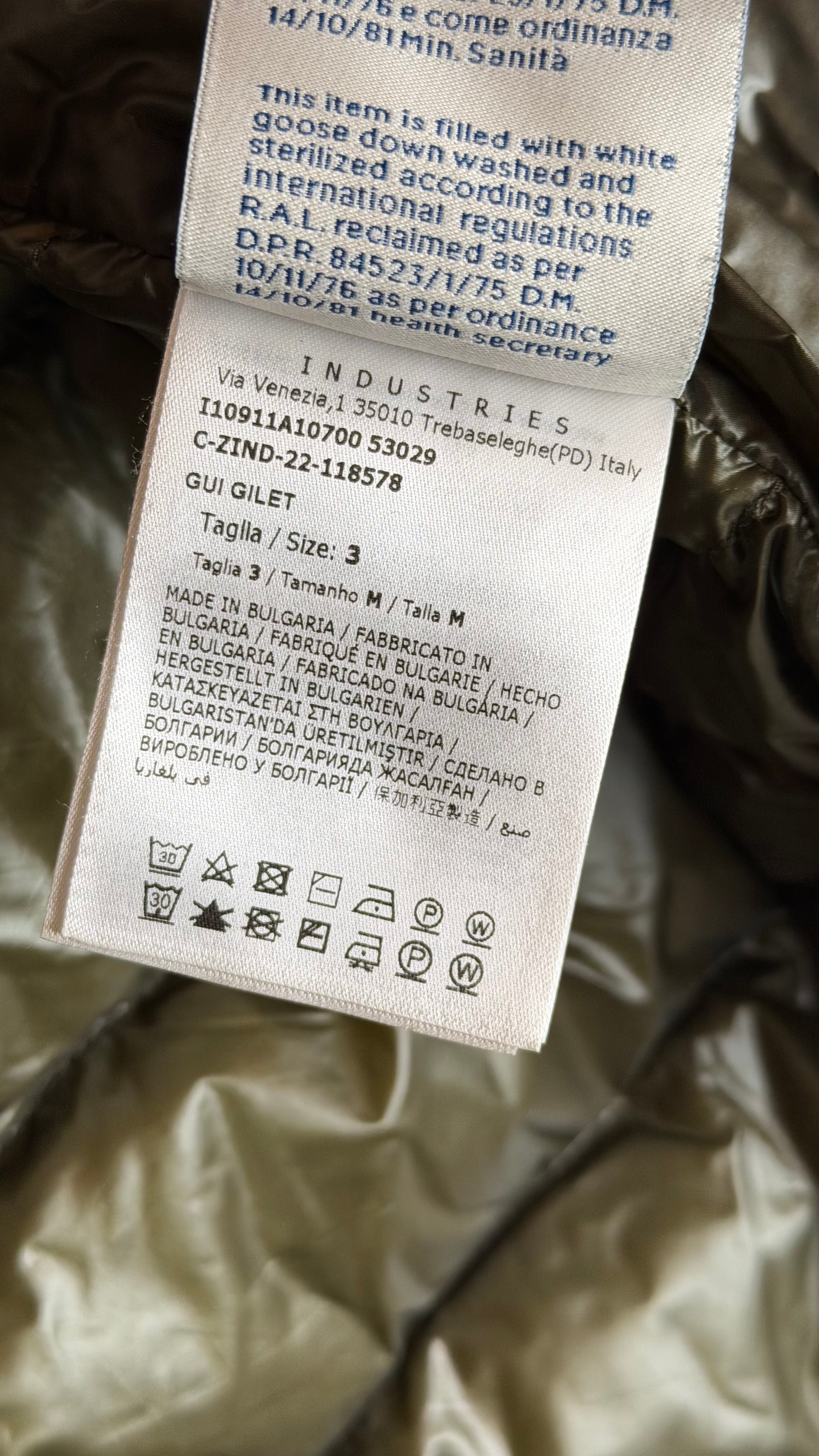 Moncler Gui Vest Olive Green