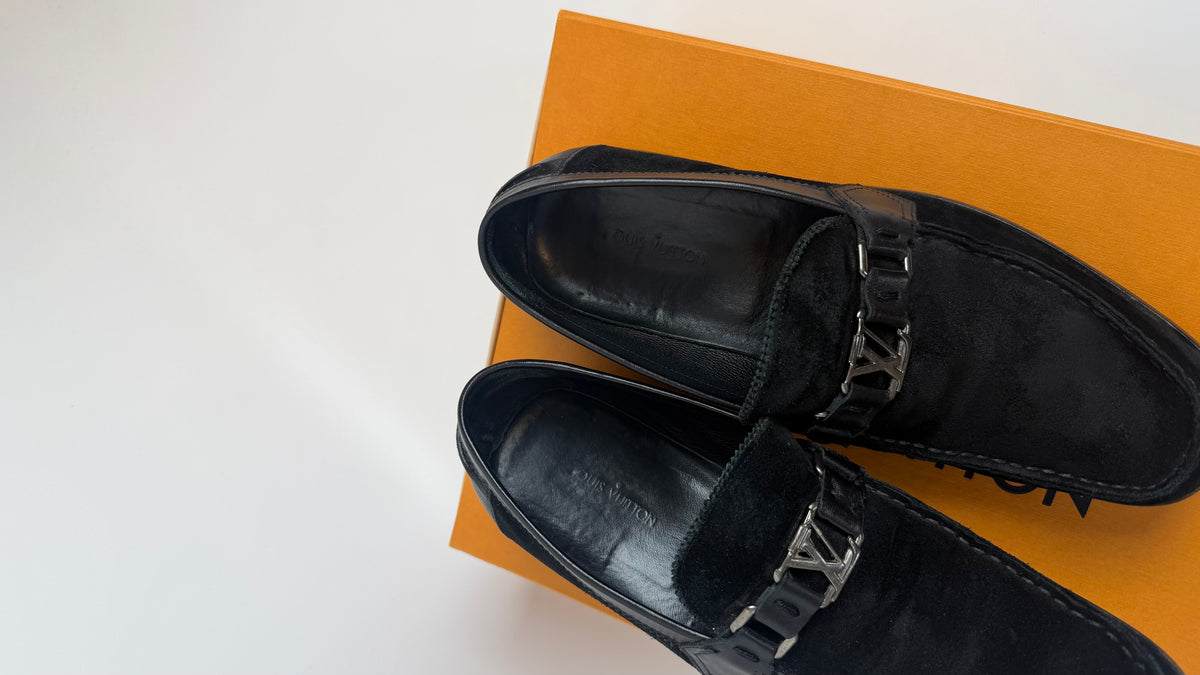 Louis Vuitton Dress Shoes Black Mocka / 42