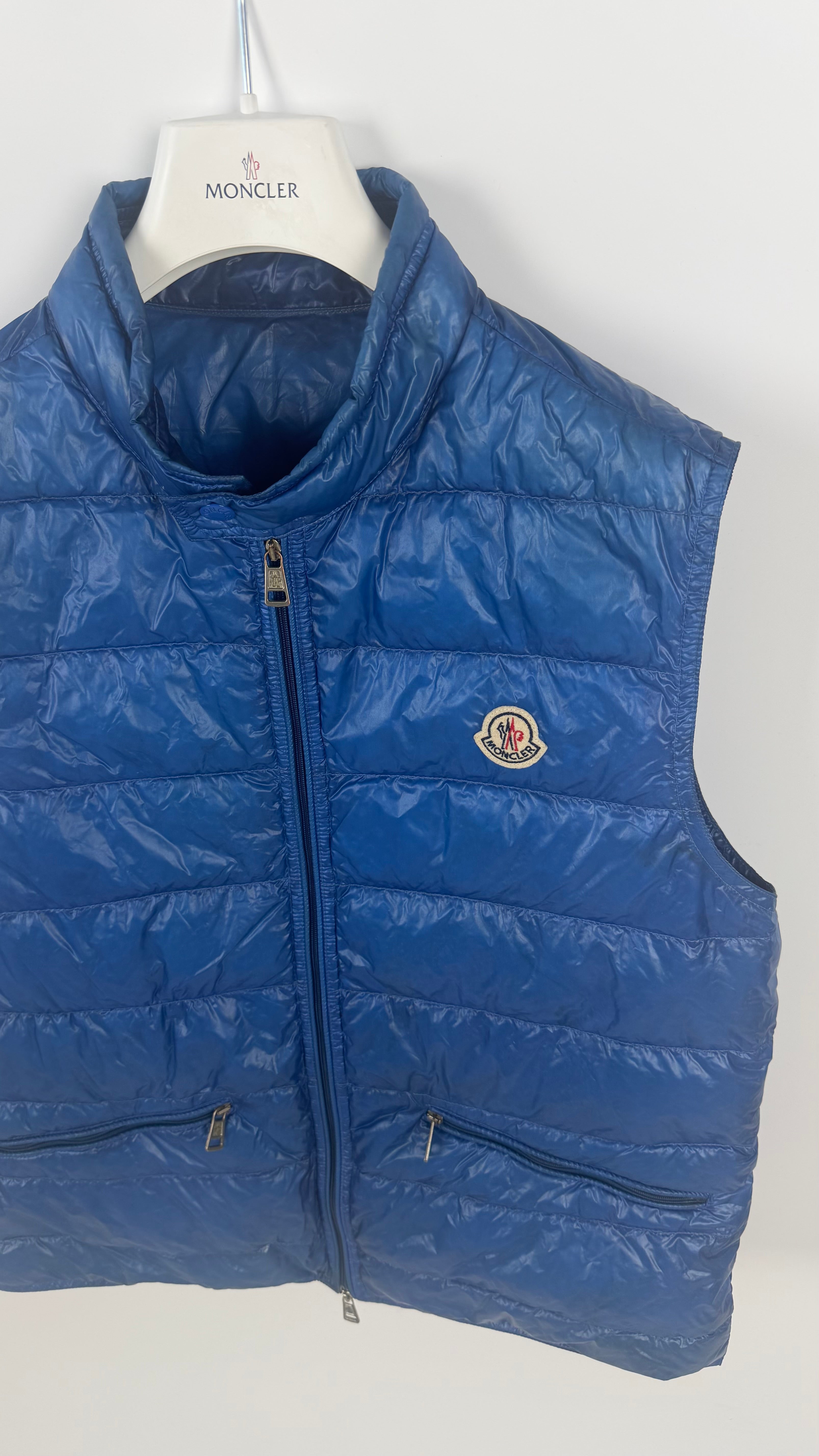 Moncler Gui Vest Royale Blue (M)