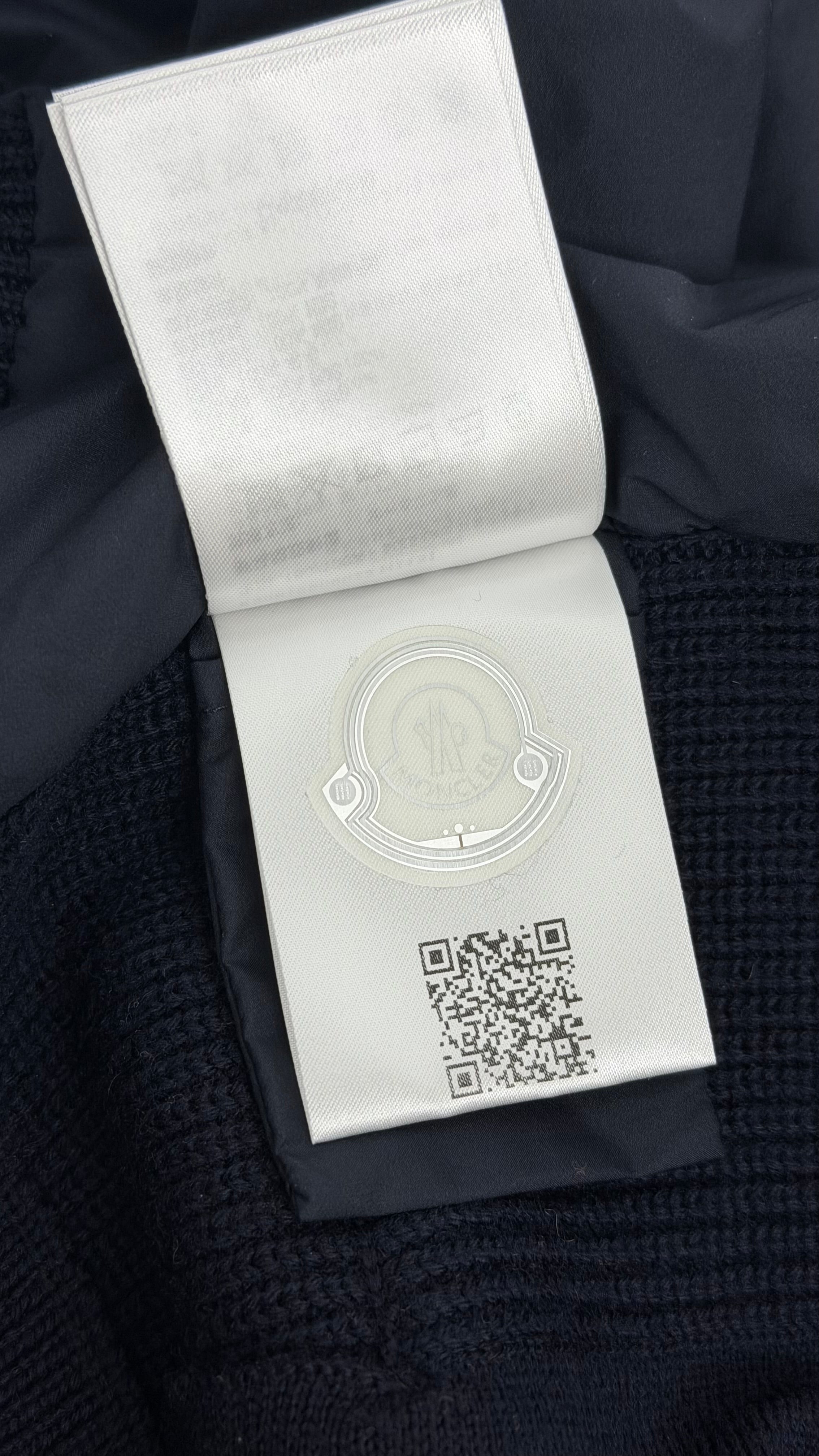 Moncler Tricot Cardigan Black Label Navy (L)