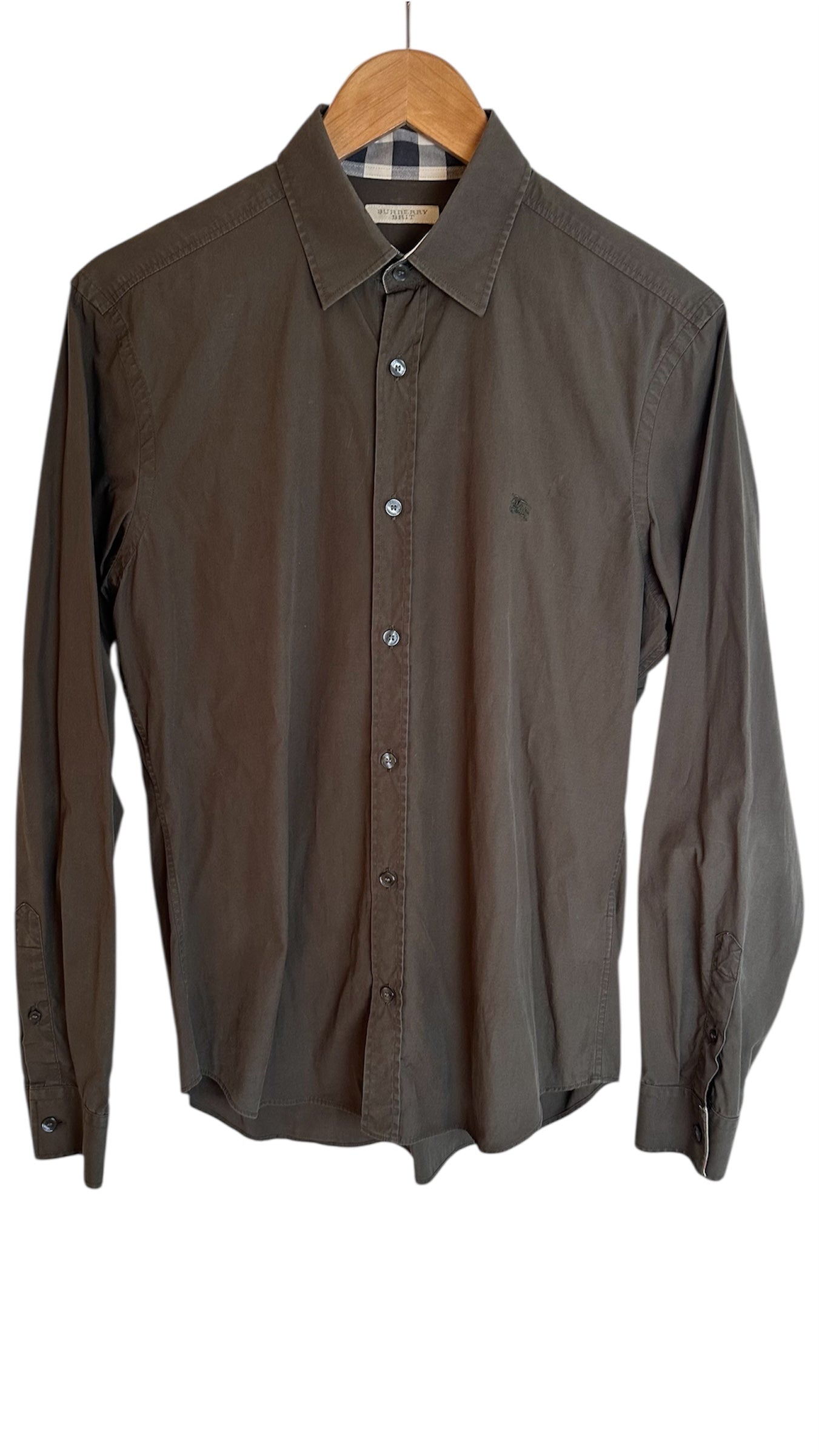 Burberry Shirt Olive Green