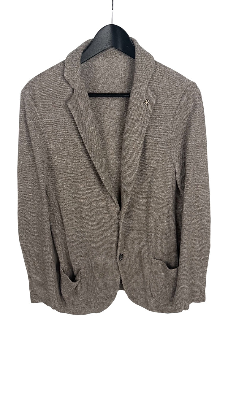 Gran Sasso Blazer Knitted Sand (48)