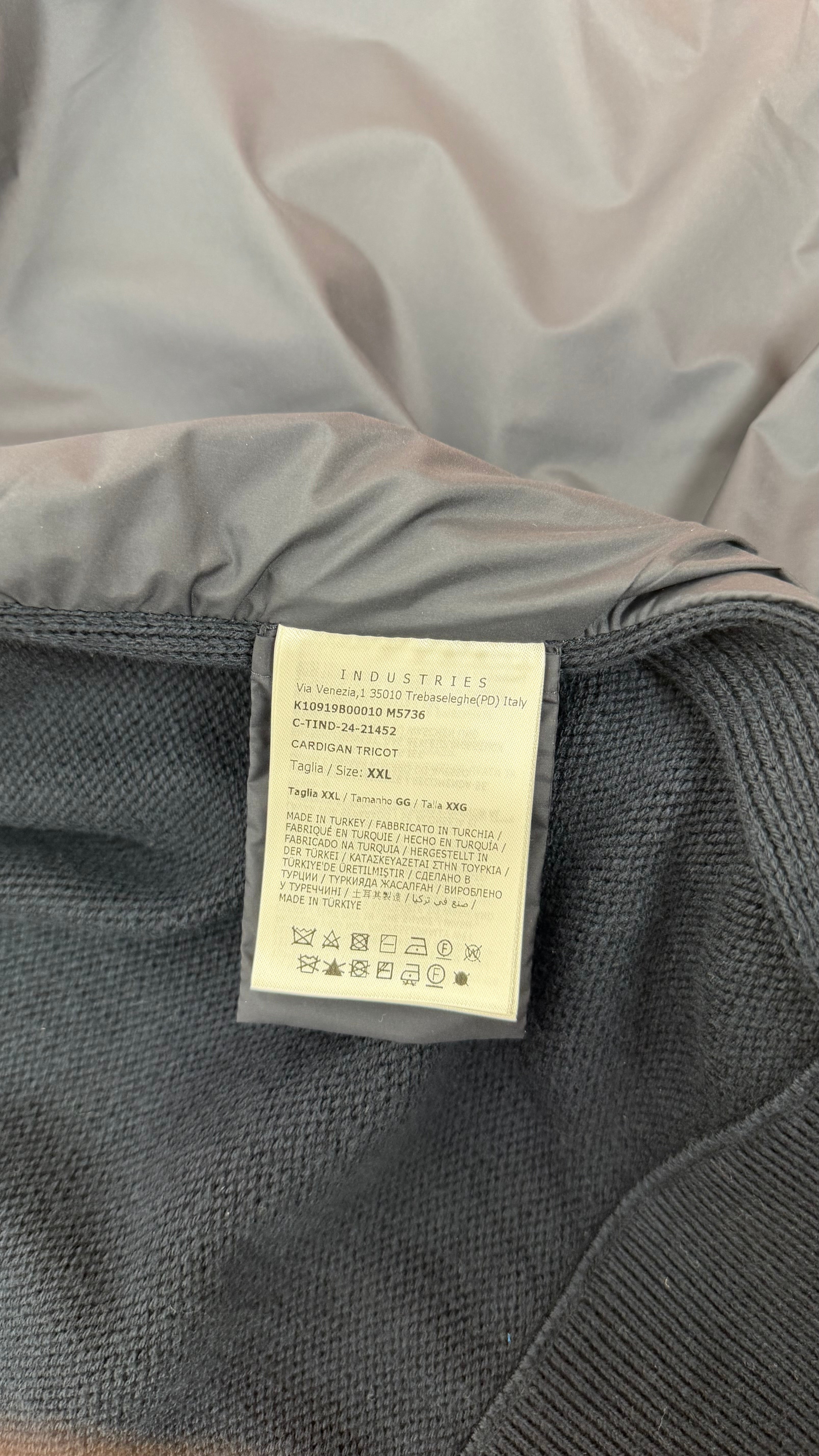 Moncler Suede Cardigan Black Label (XXL)
