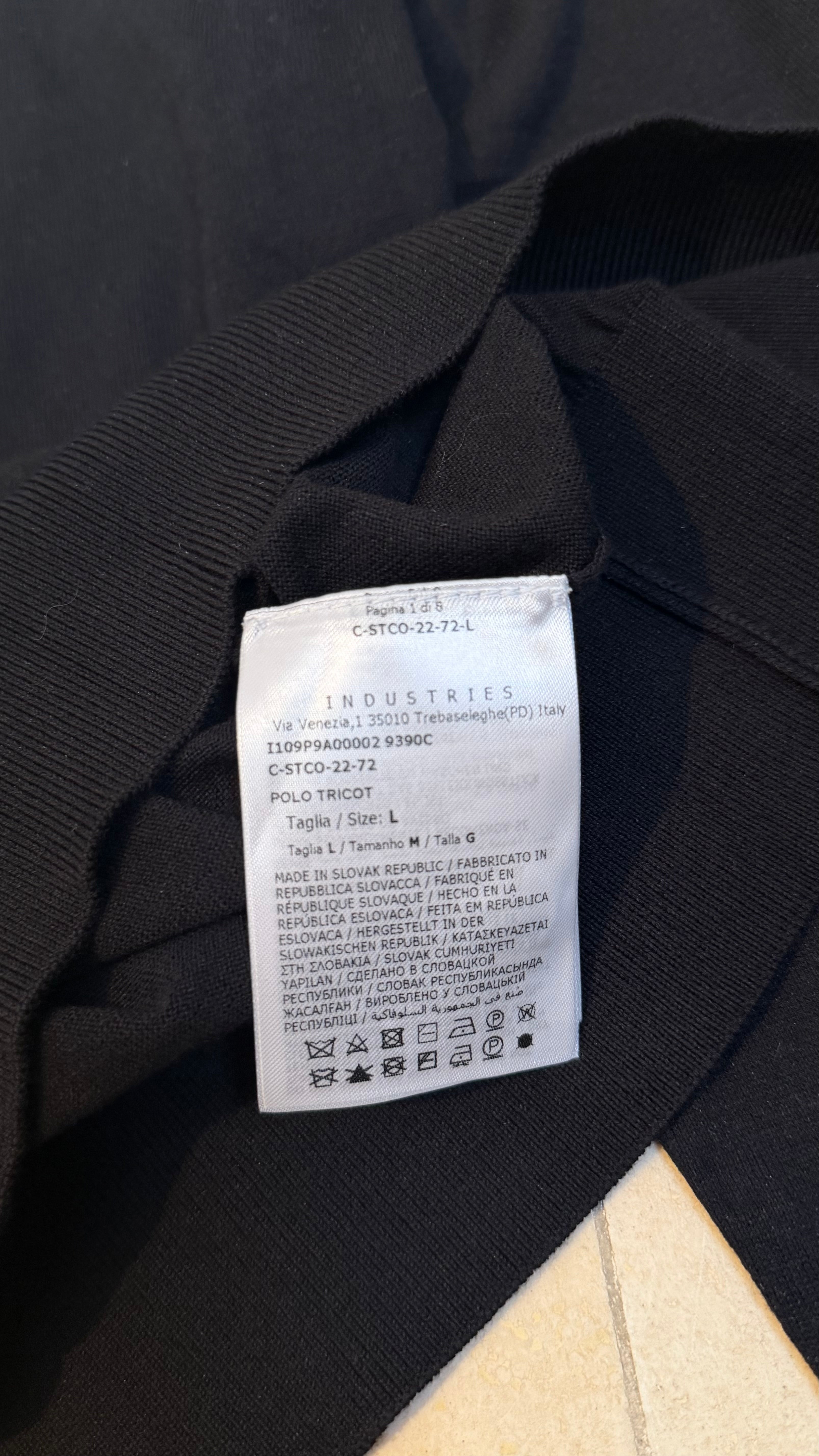 Moncler Polo Longsleve Black
