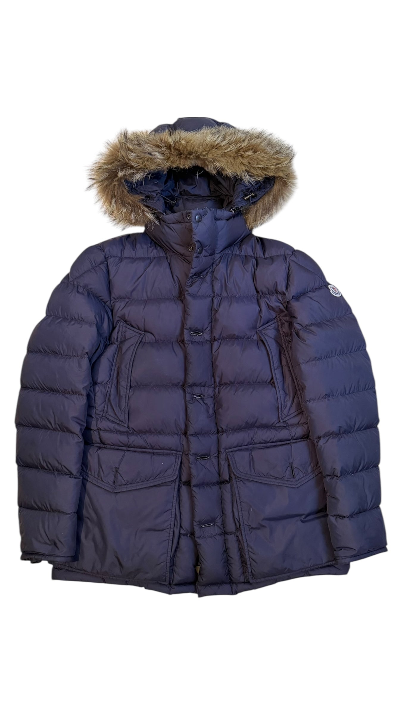 Moncler Cluny Parka Navy Blue