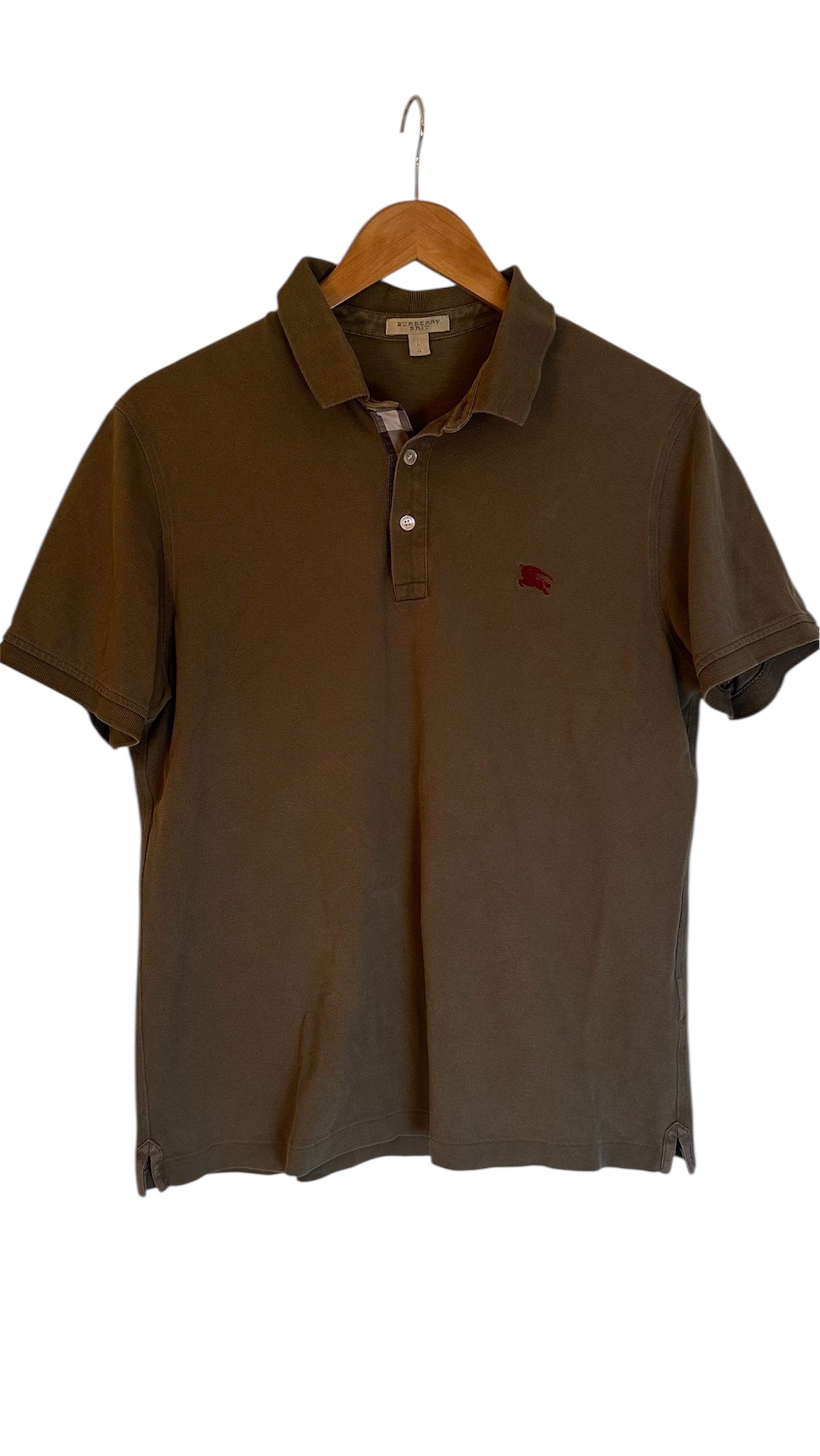 Burberry polo olive green