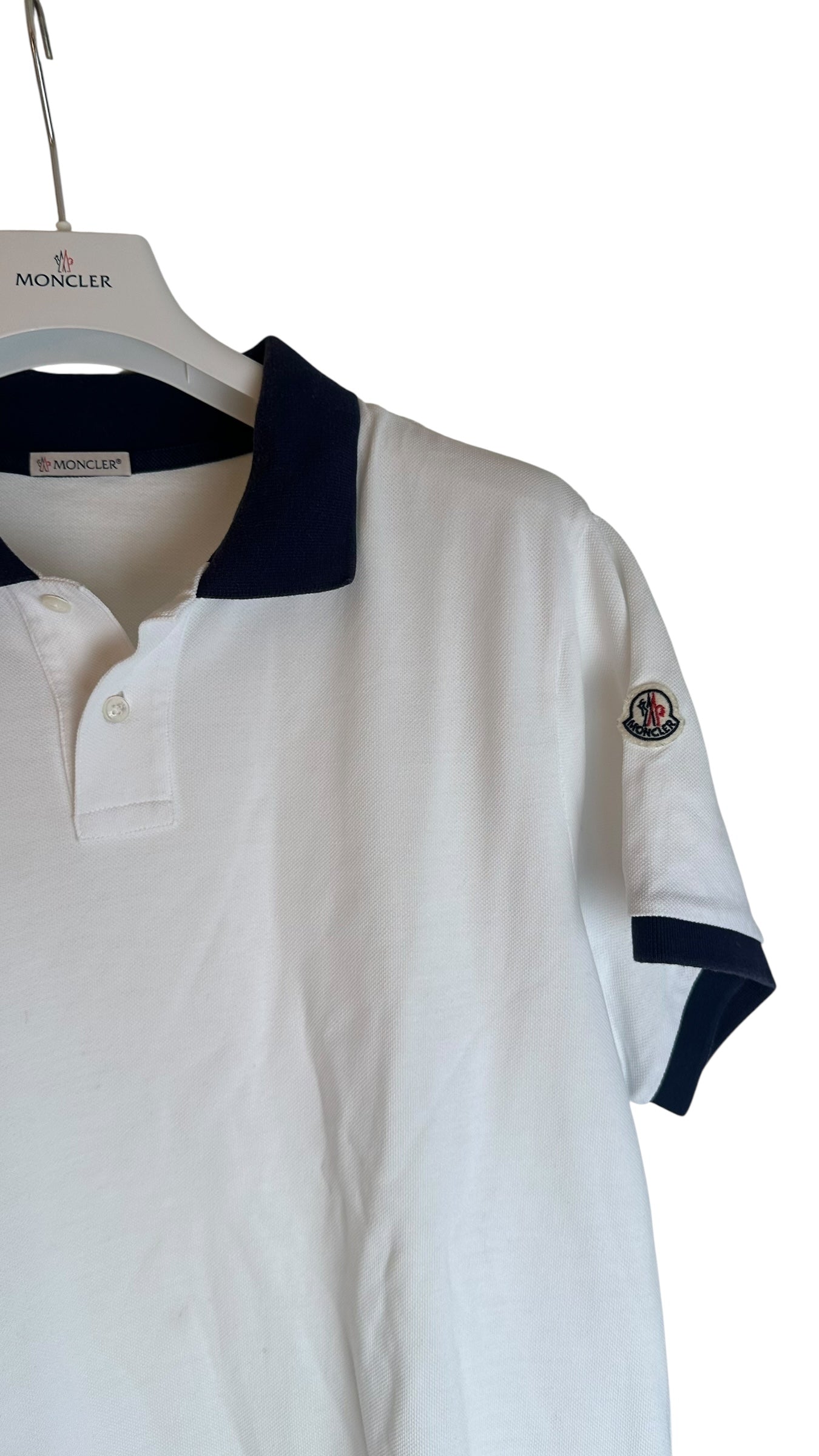 Moncler pike White & blue