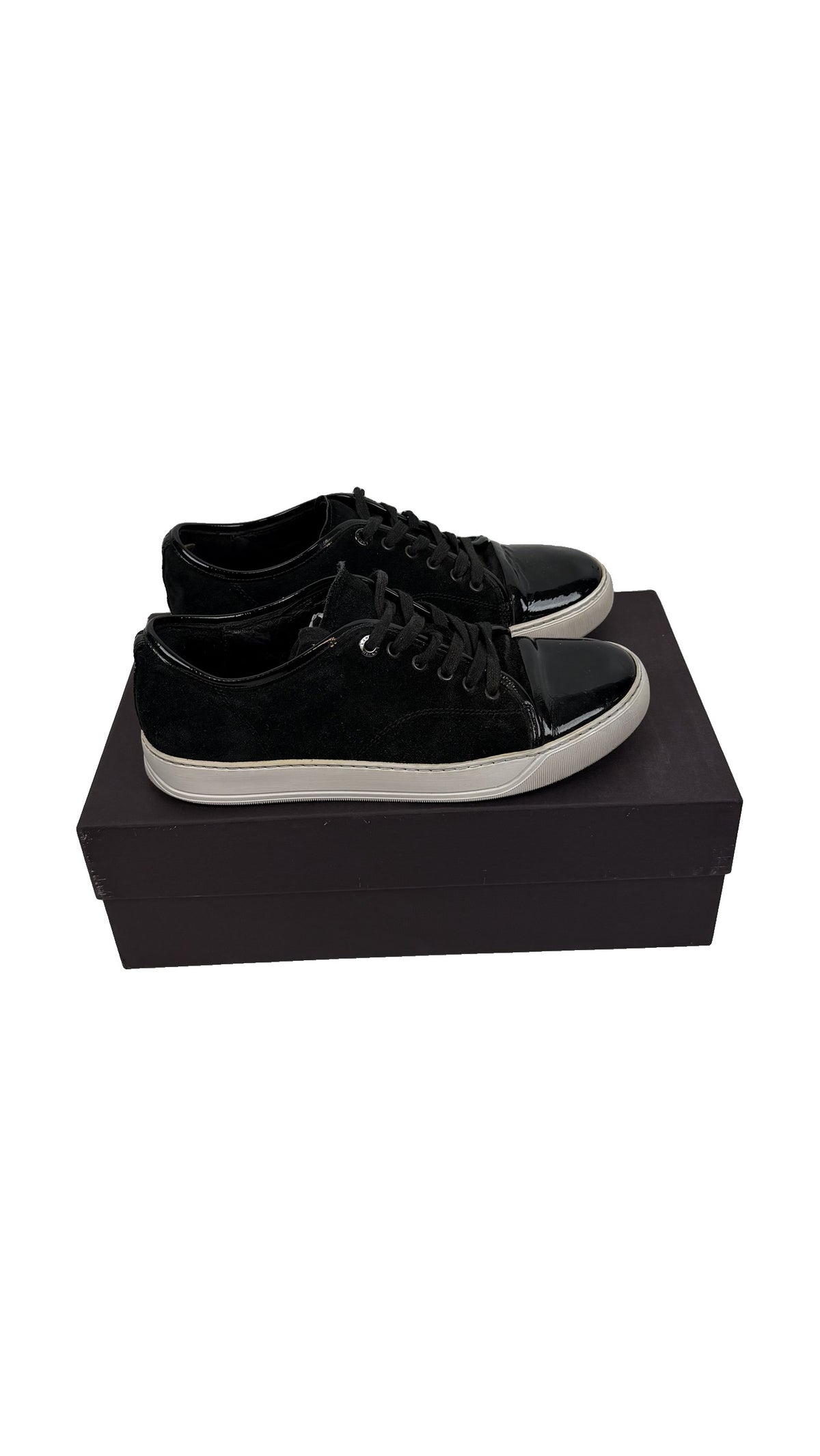 Lanvin Cap Toe Sneakers Black / 41