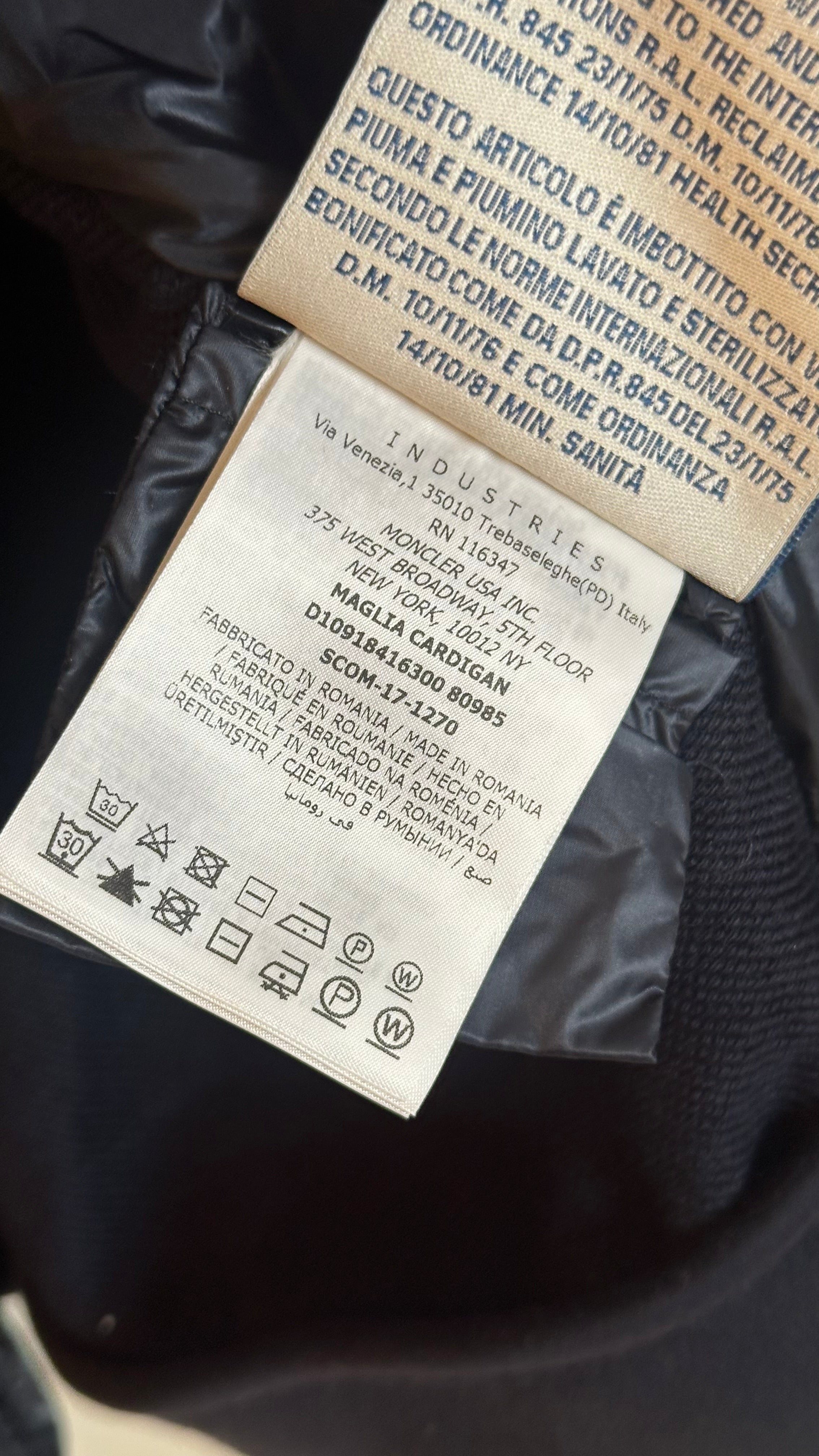 Moncler Cardigan Navy