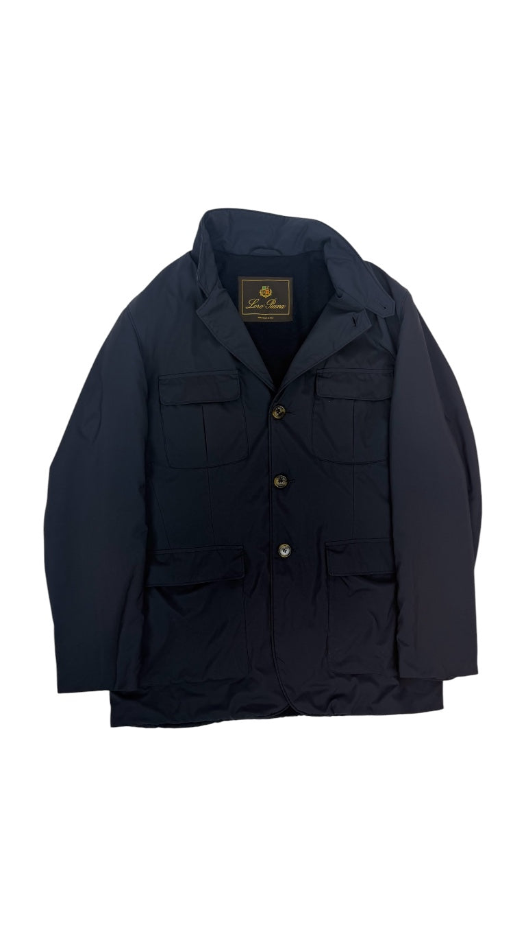 Loro Piana Cashmere Field Jacket Navy (M)