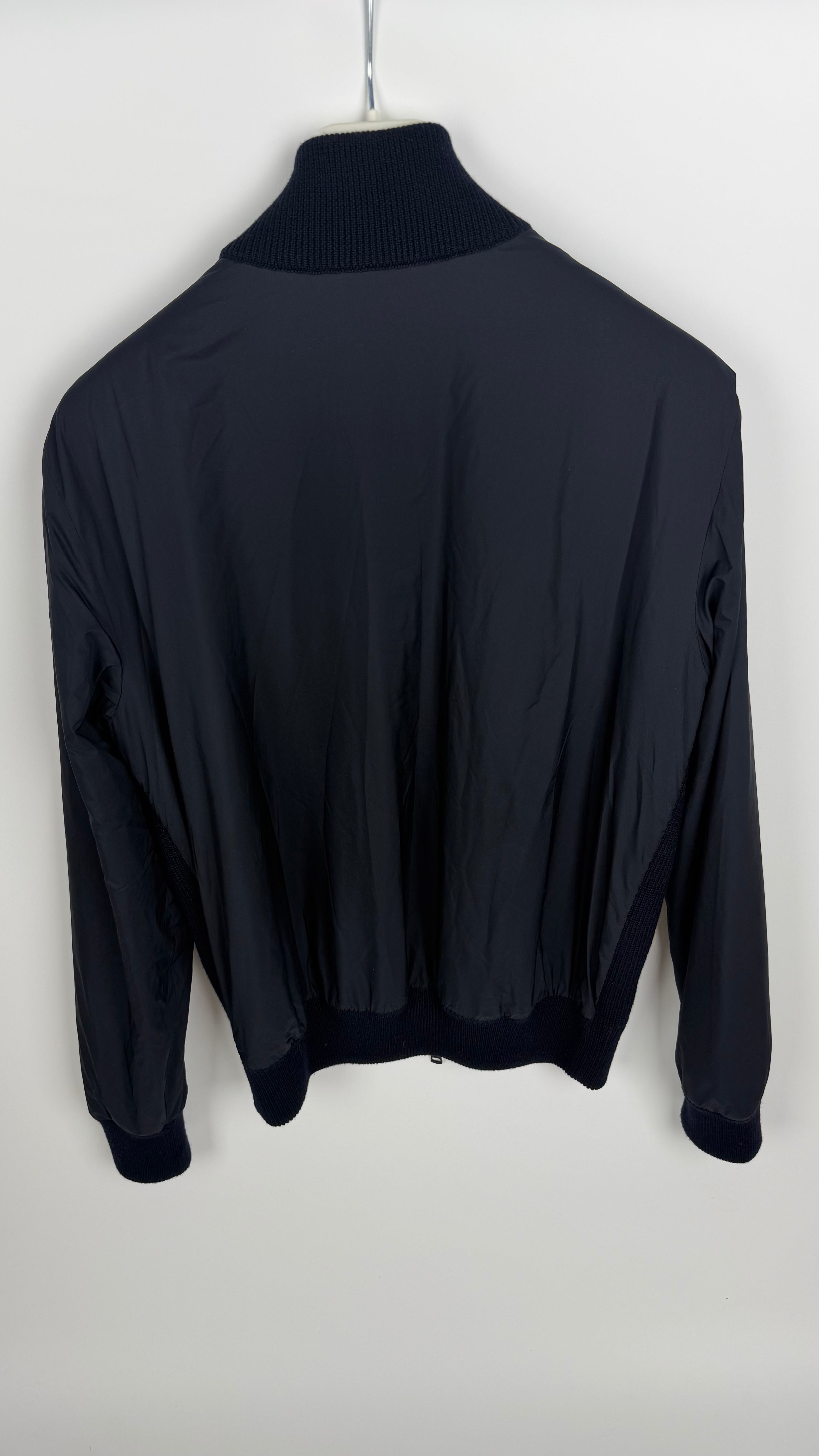 Moncler Tricot Cardigan Black Label Navy (L)