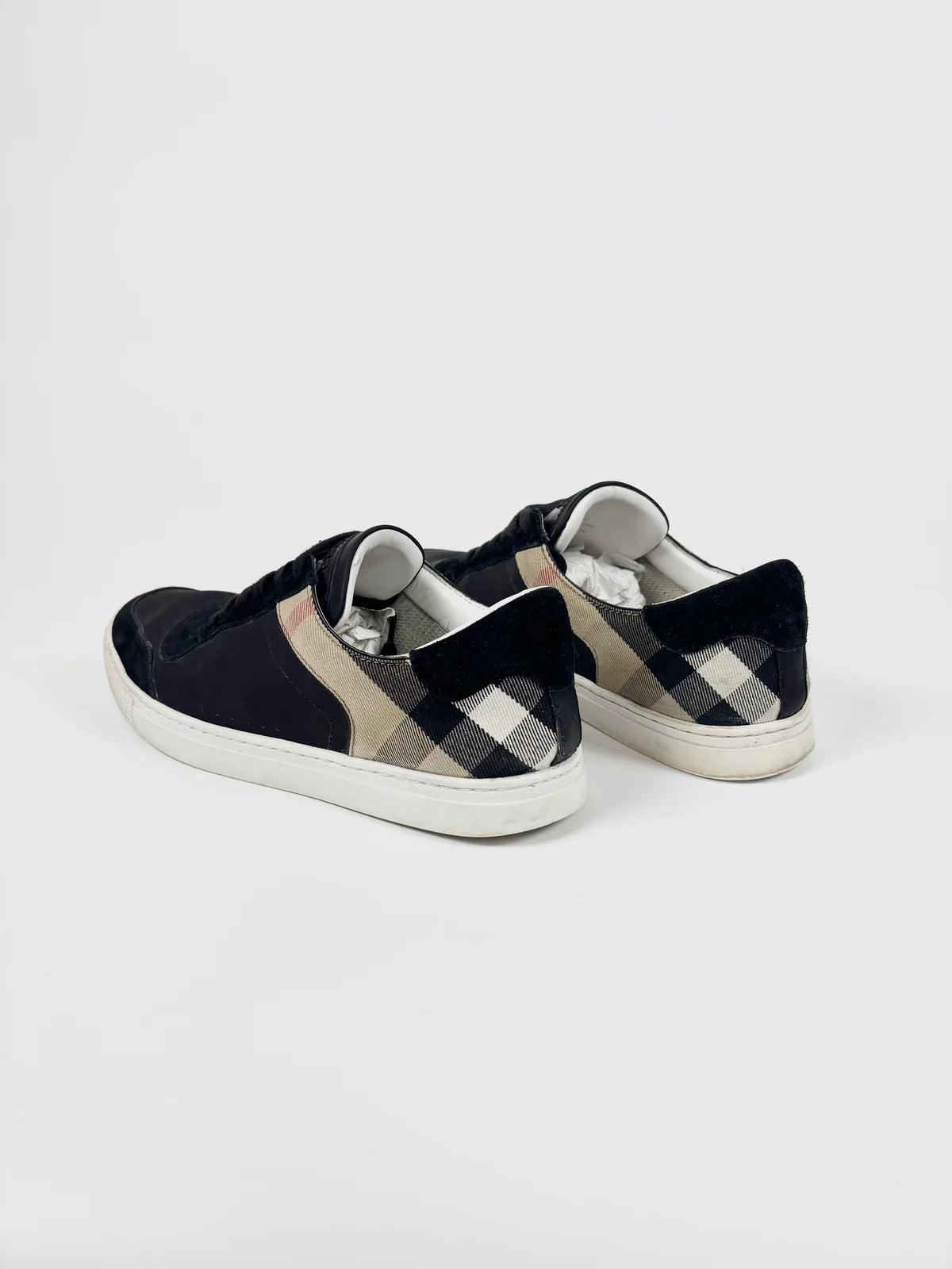 Burberry Checked Monogram Sneakers Black / 43