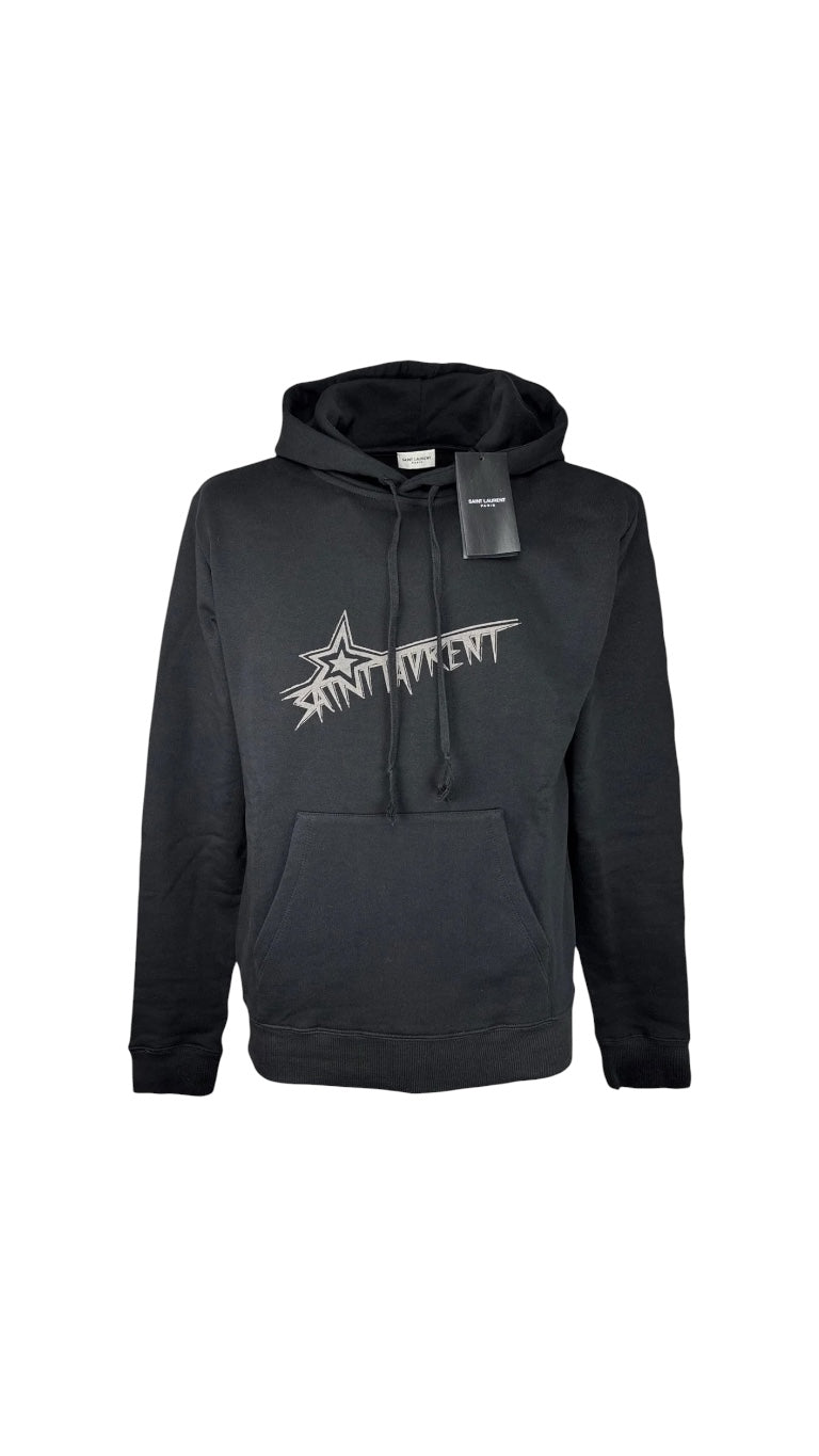 Saint Laurent Monogram Hoodie Black / S / M