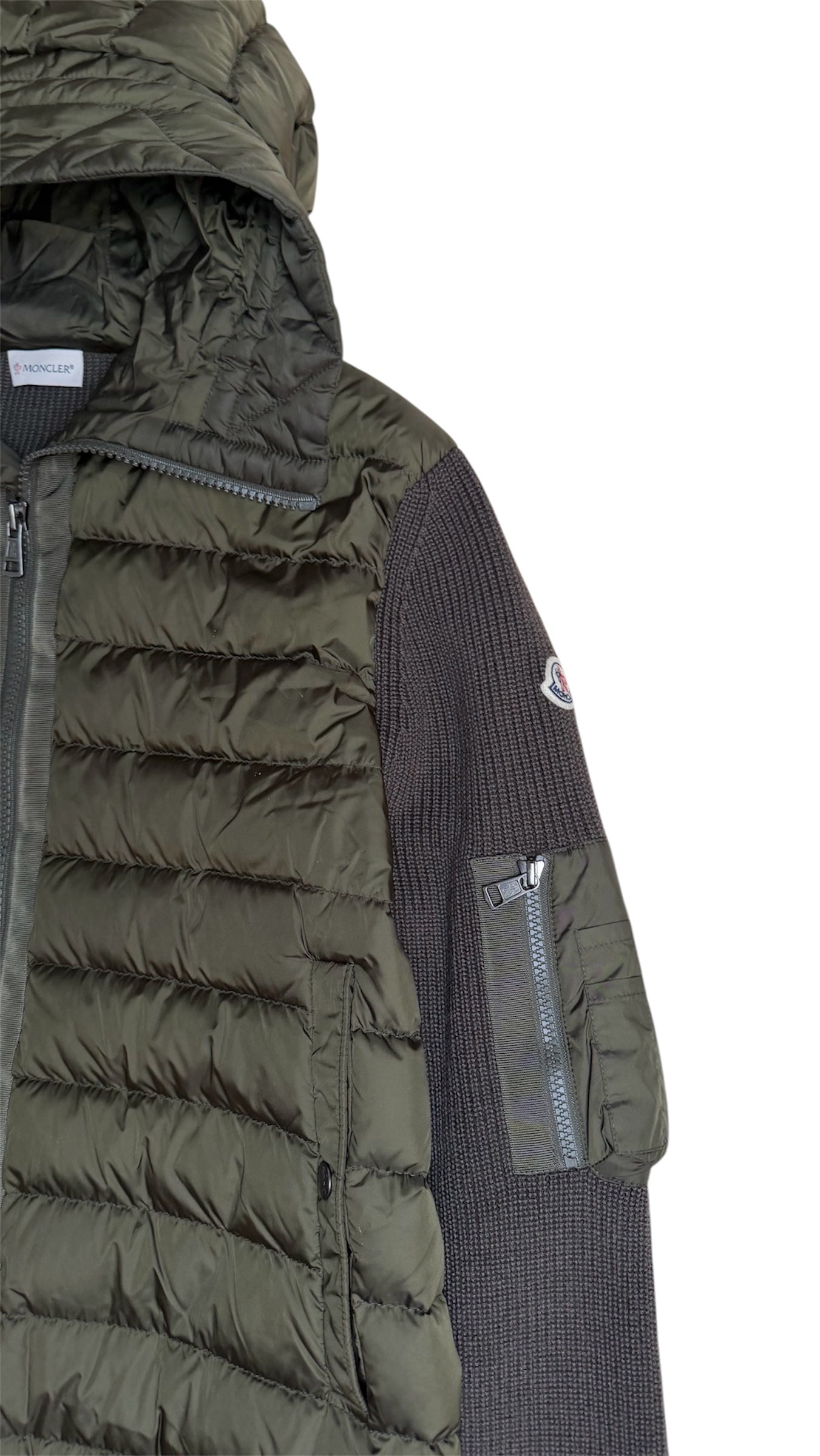 Moncler Tricot Cardigan Khaki