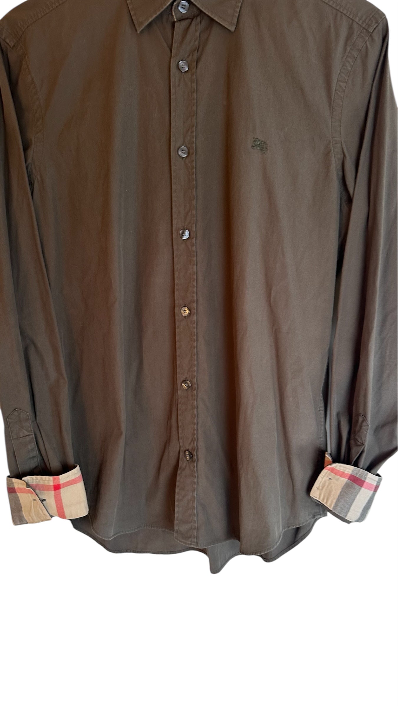 Burberry Shirt Olive Green