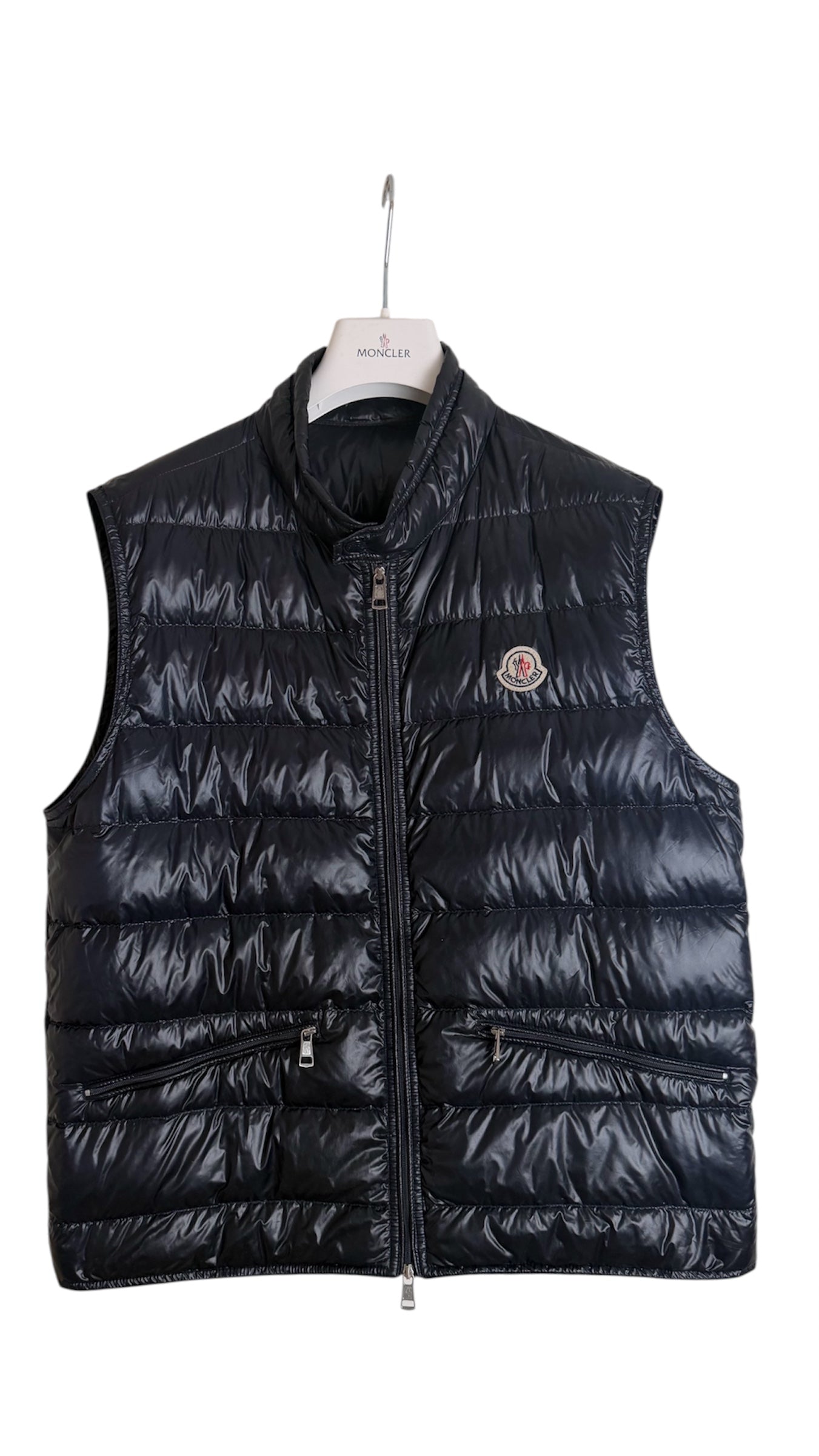 Moncler Gui Vest Navy Blue