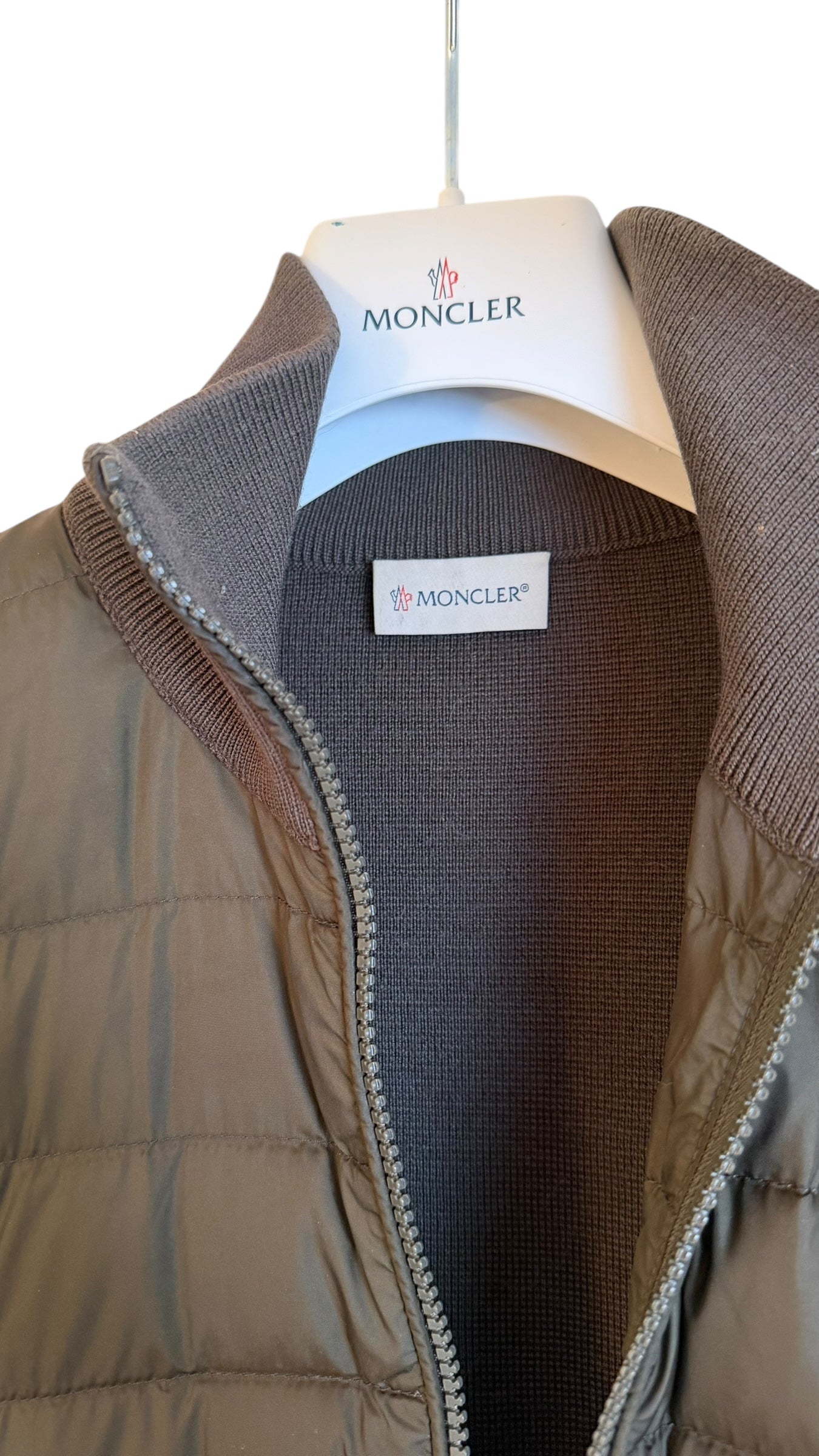 Moncler Cardigan Tricot Khaki