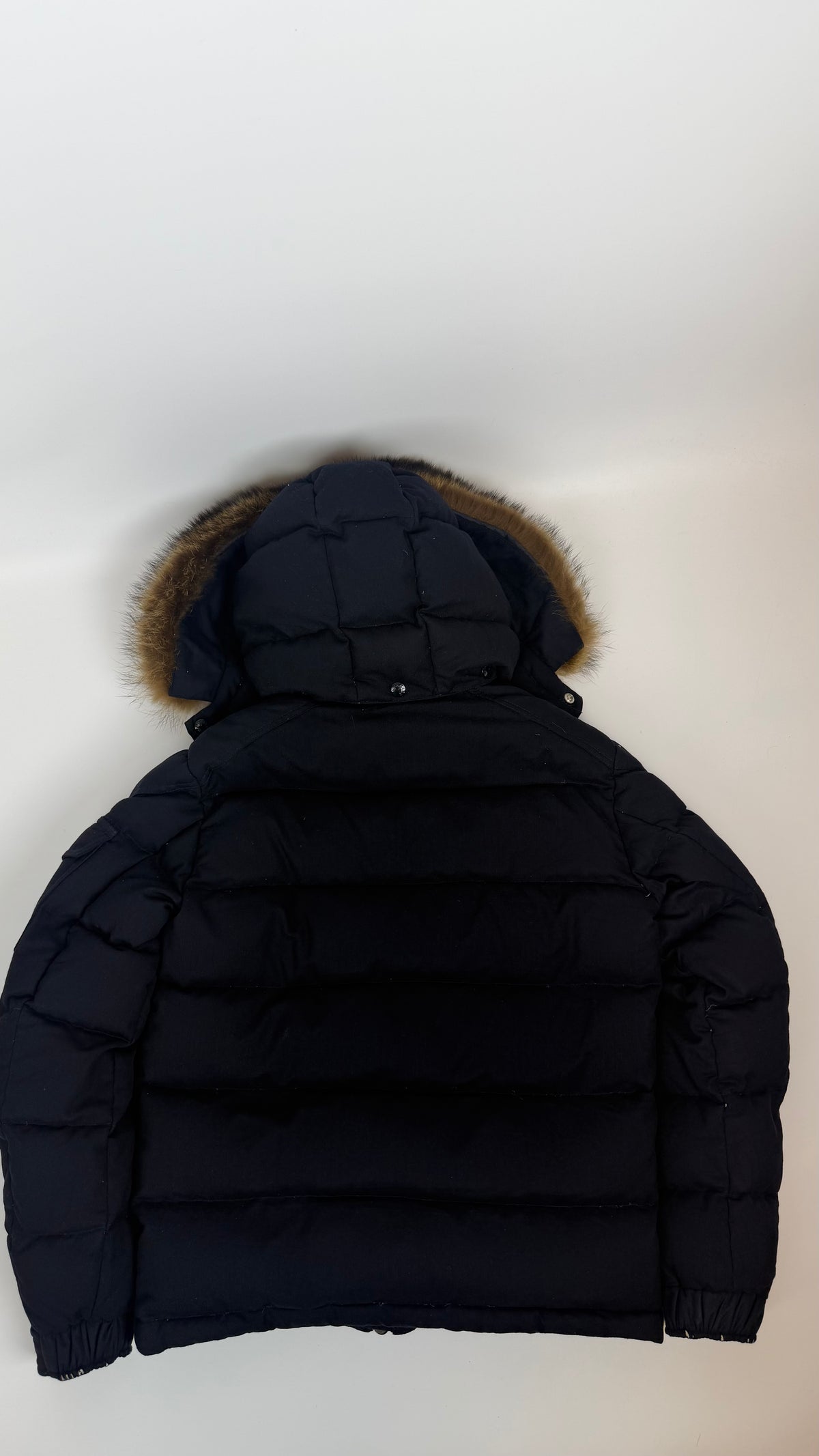 Moncler Maya Fur Jacket Navy Blue / S