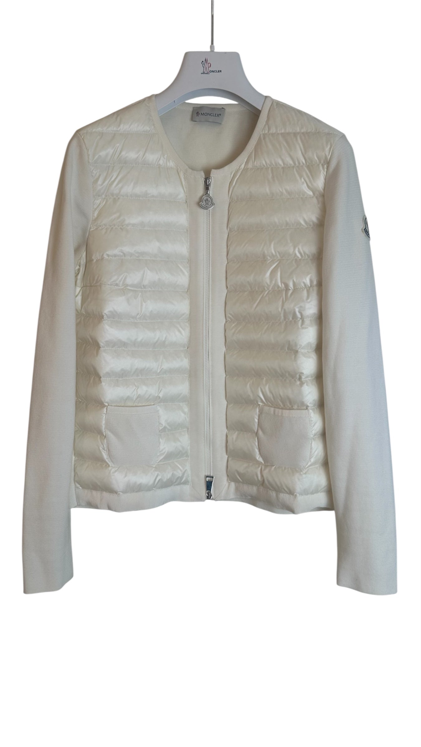 Moncler Tricot Cardigan White