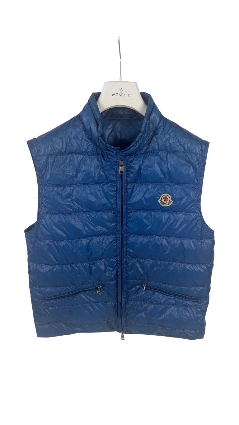 Moncler Gui Vest Royale Blue (M)