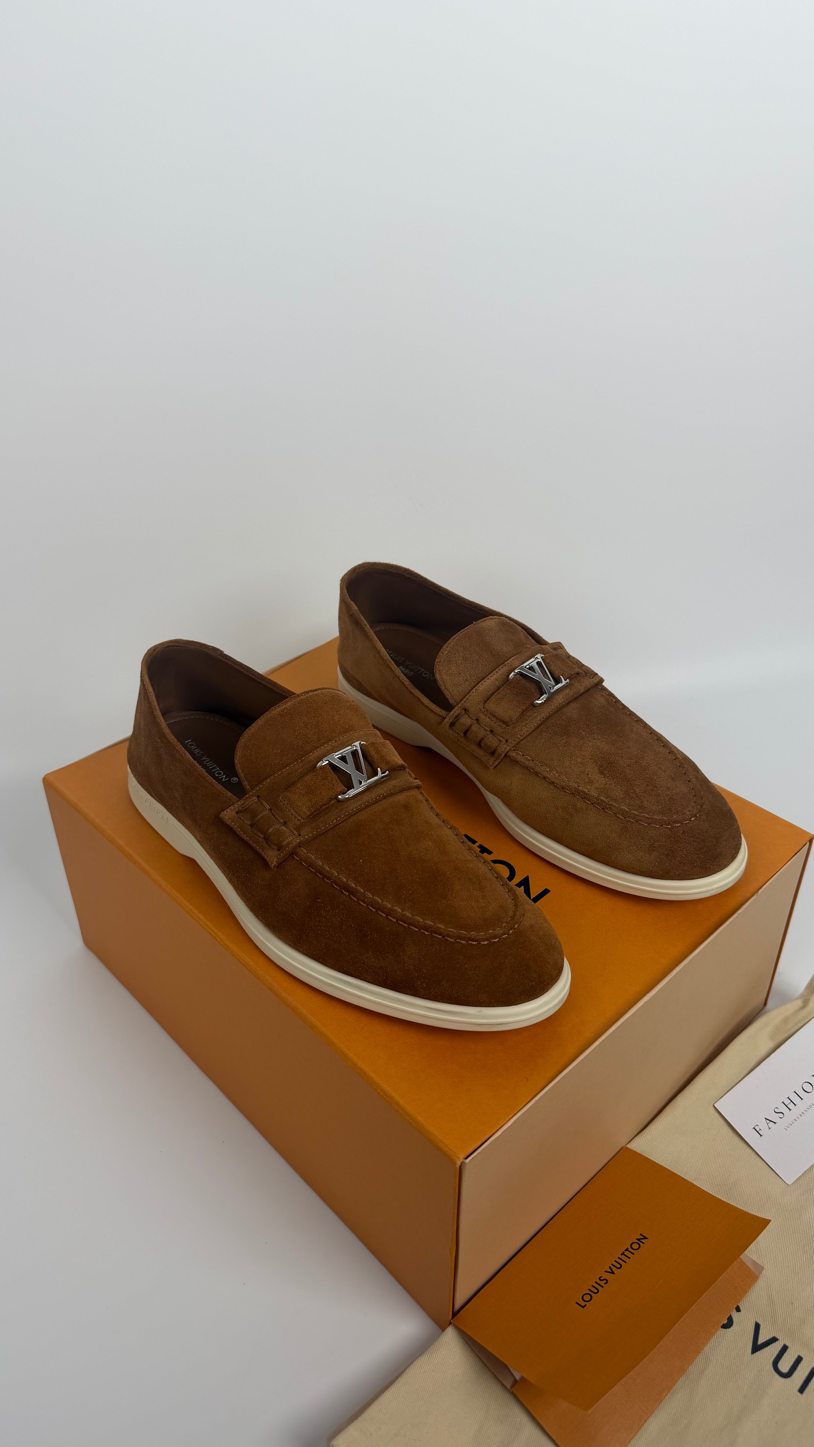 Louis Vuitton Dress Loafers Mocka Brown (43)