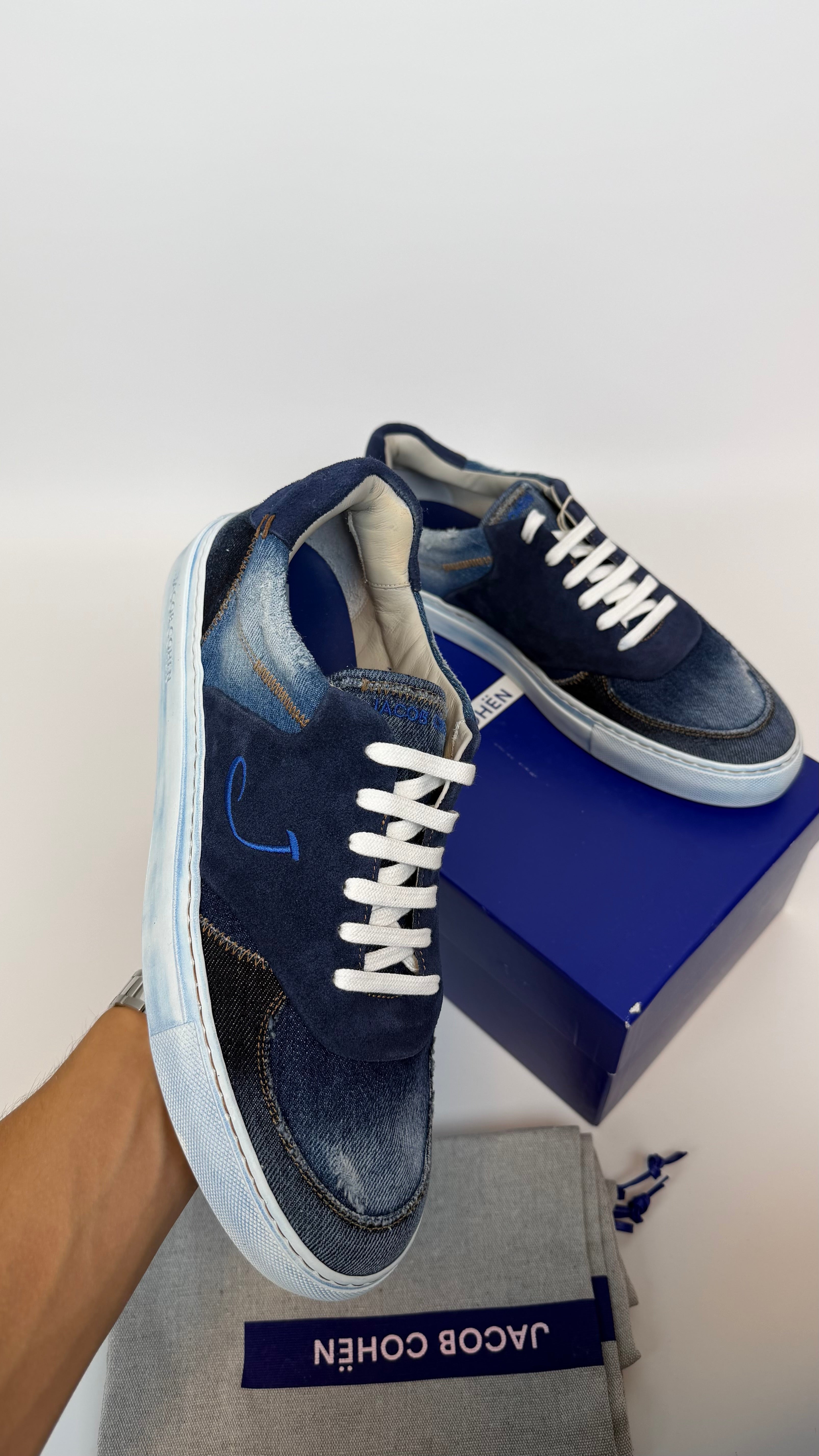 Jacob Cohën Denim Sneakers Blue (43)